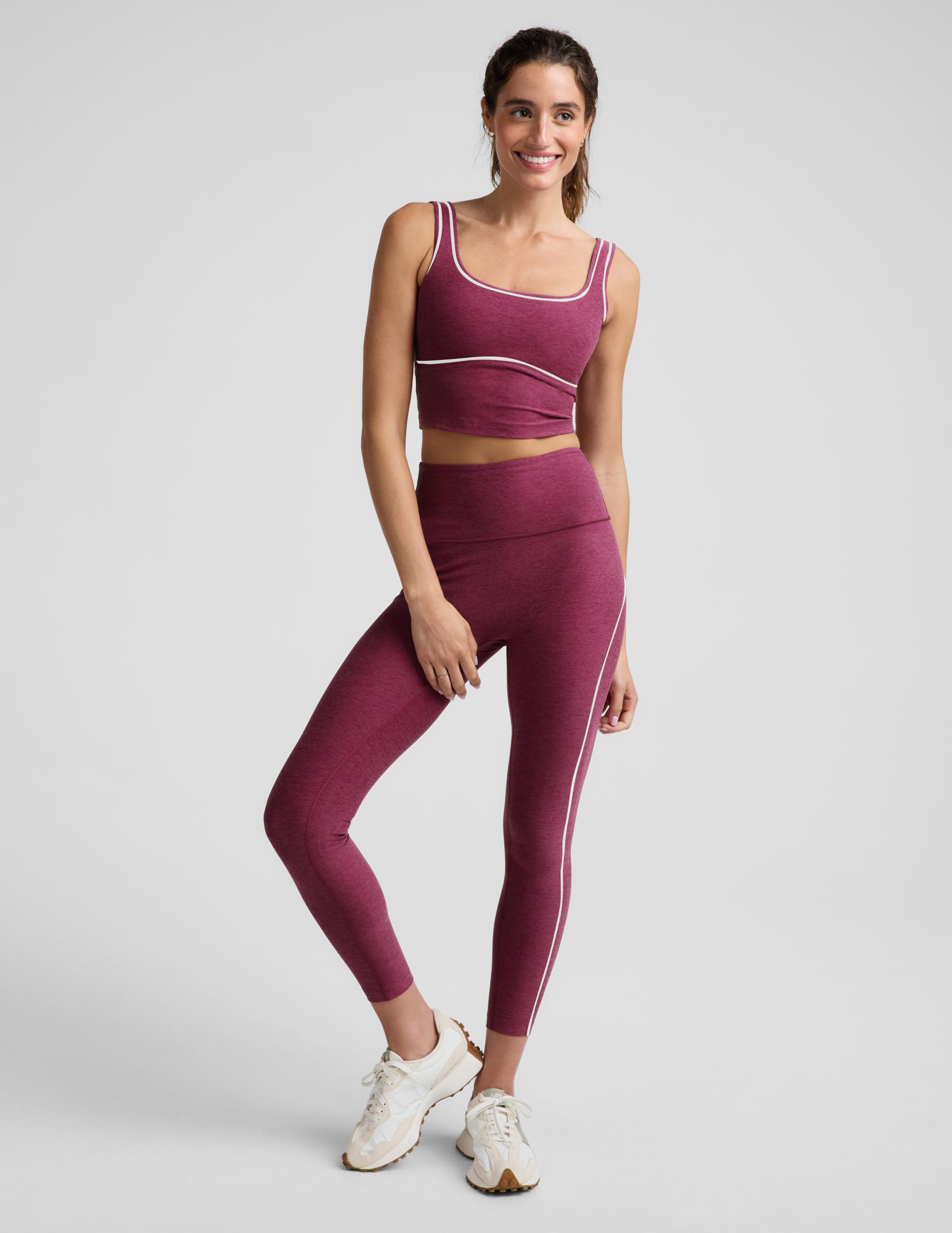 Spacedye™ Dynamic High Waisted Legging - Pomegranate Heather