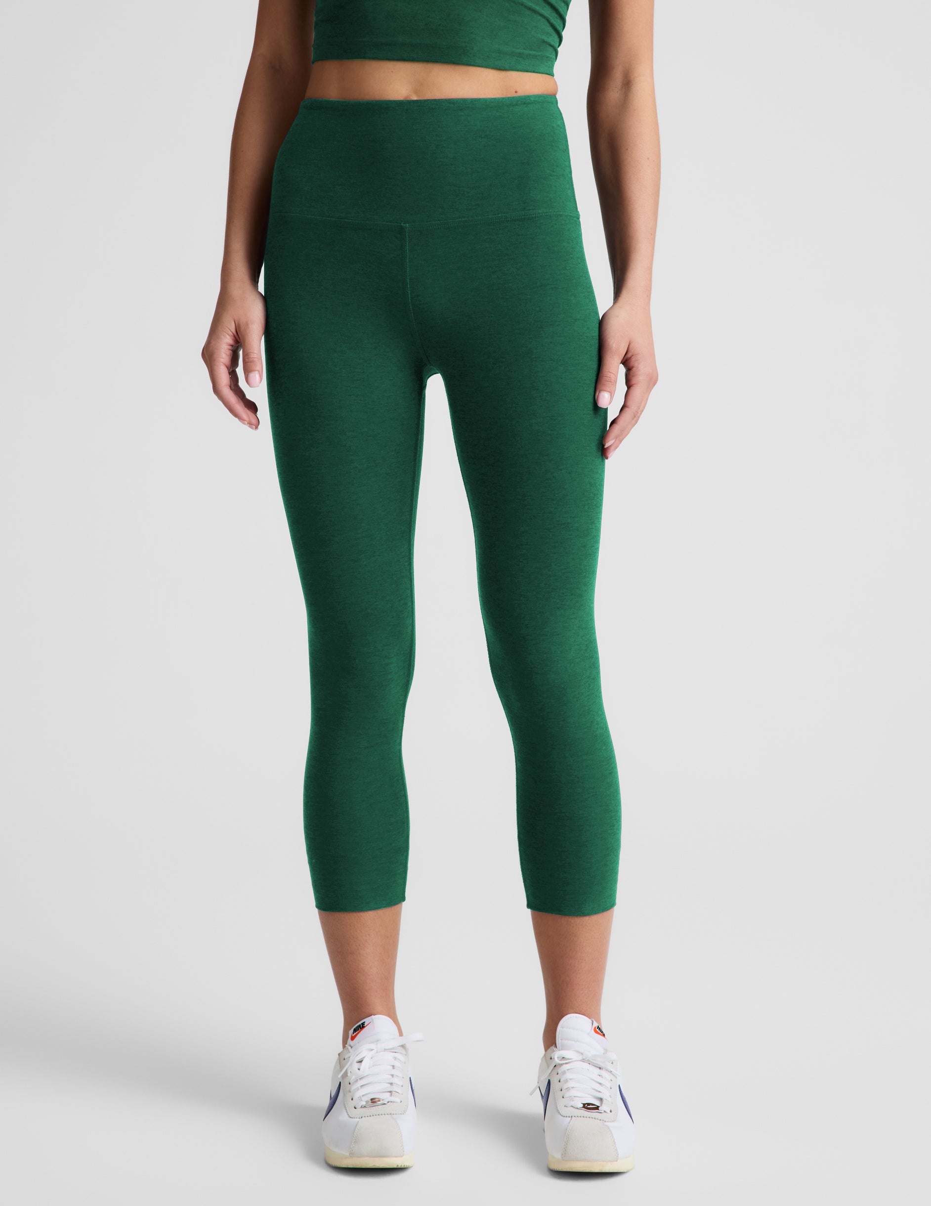 Spacedye™ Walk And Talk High Waisted Capri Legging 20.5" - Legacy Pine Heather