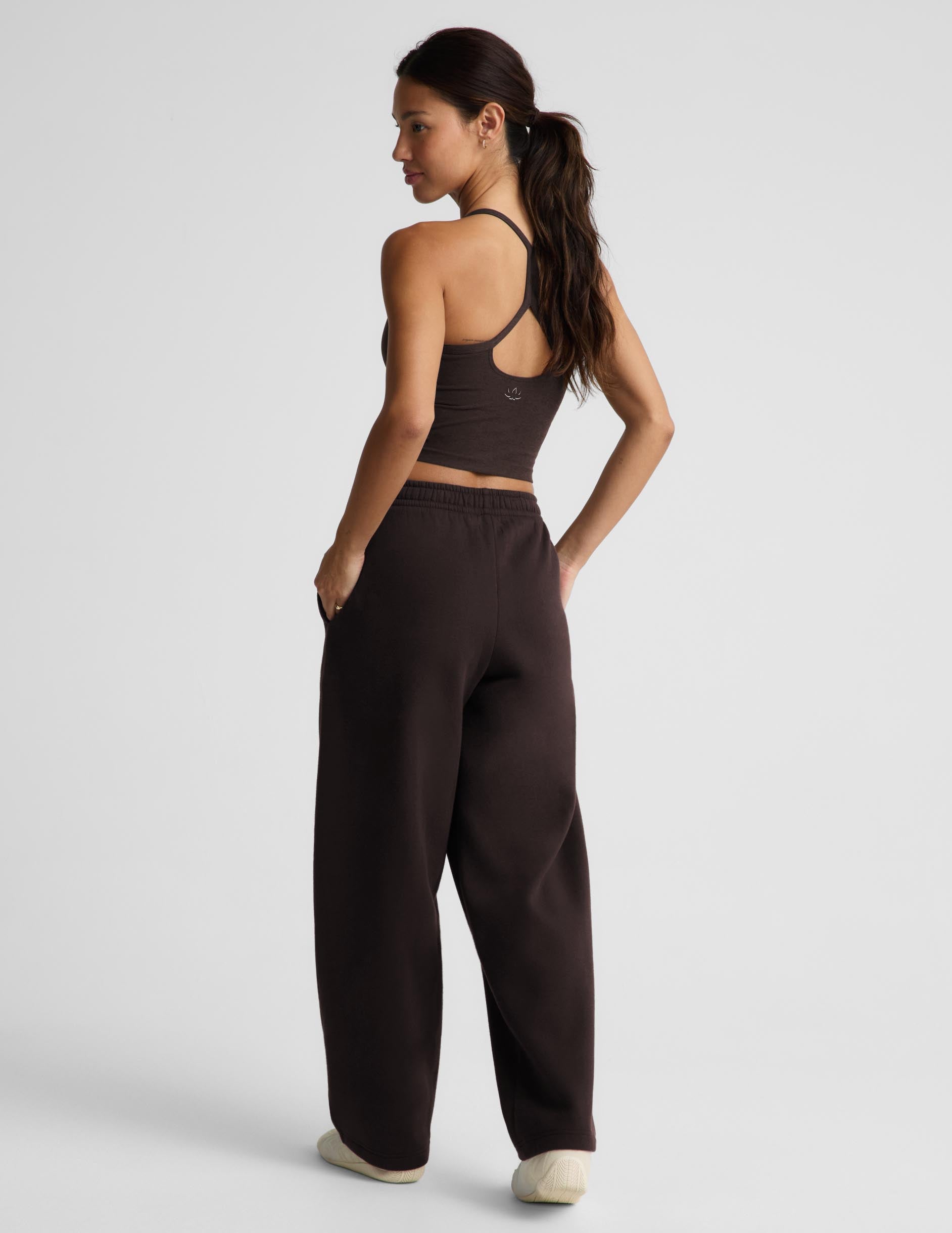 LuxeFleece 2.0™ Barrel Leg Sweatpant - Dark Chocolate