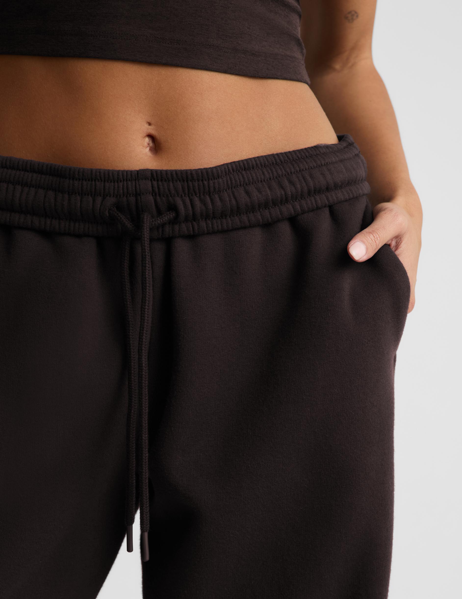 LuxeFleece 2.0™ Barrel Leg Sweatpant - Dark Chocolate