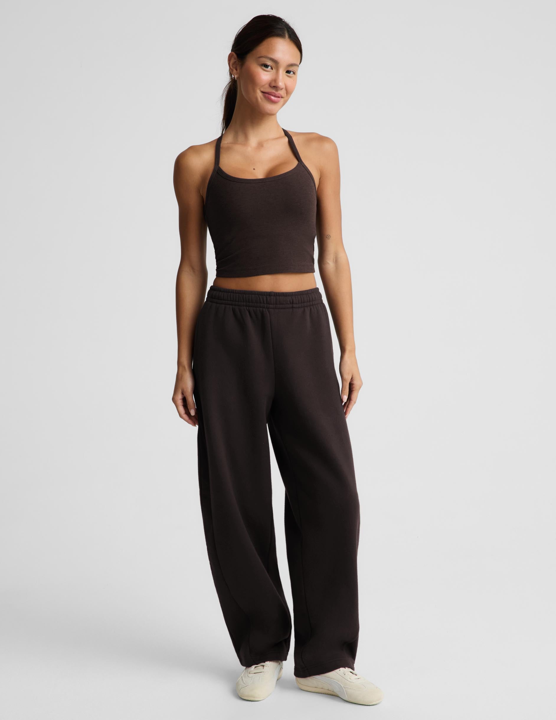 LuxeFleece 2.0™ Barrel Leg Sweatpant - Dark Chocolate