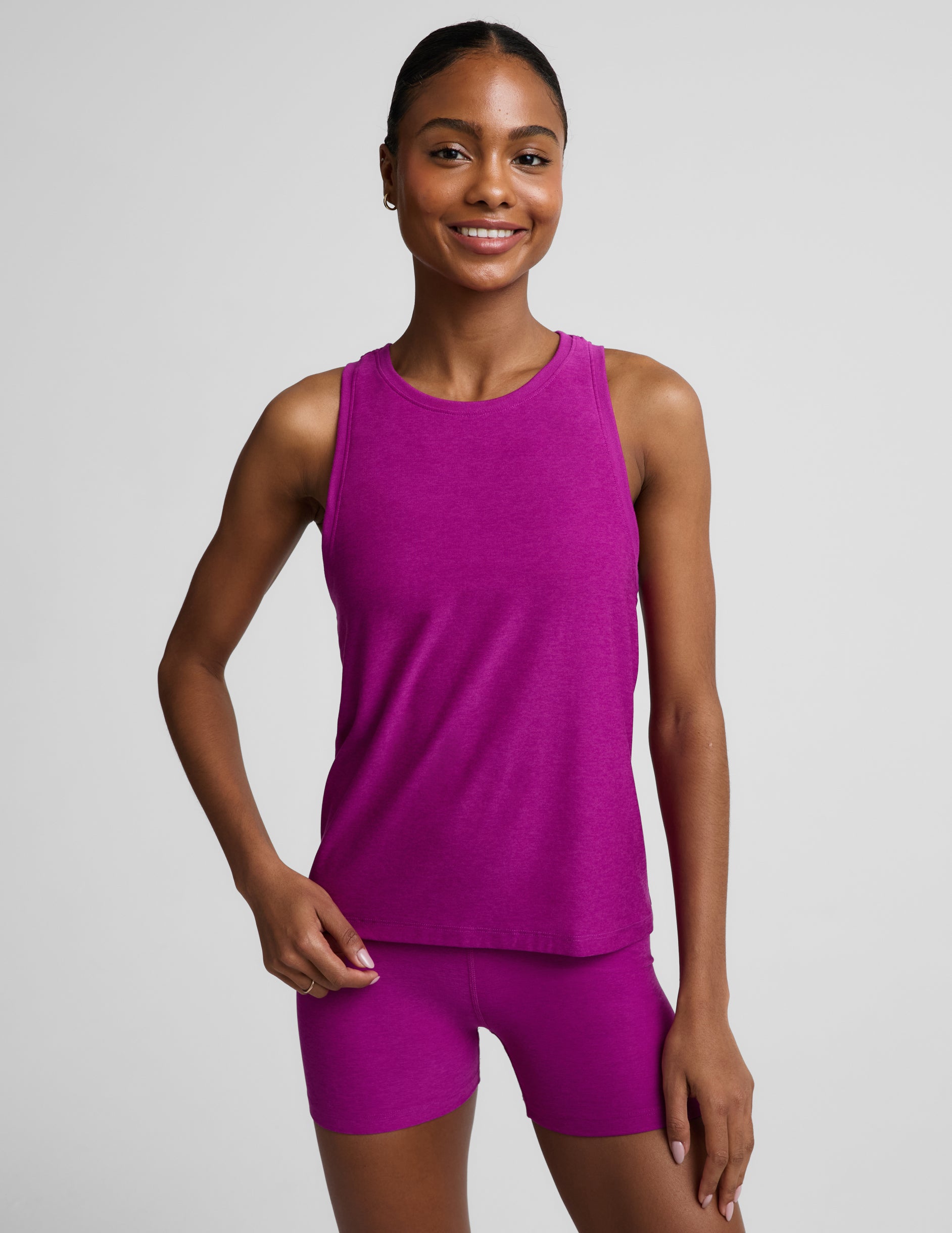 Featherweight Rebalance Tank - Berry Bliss Heather