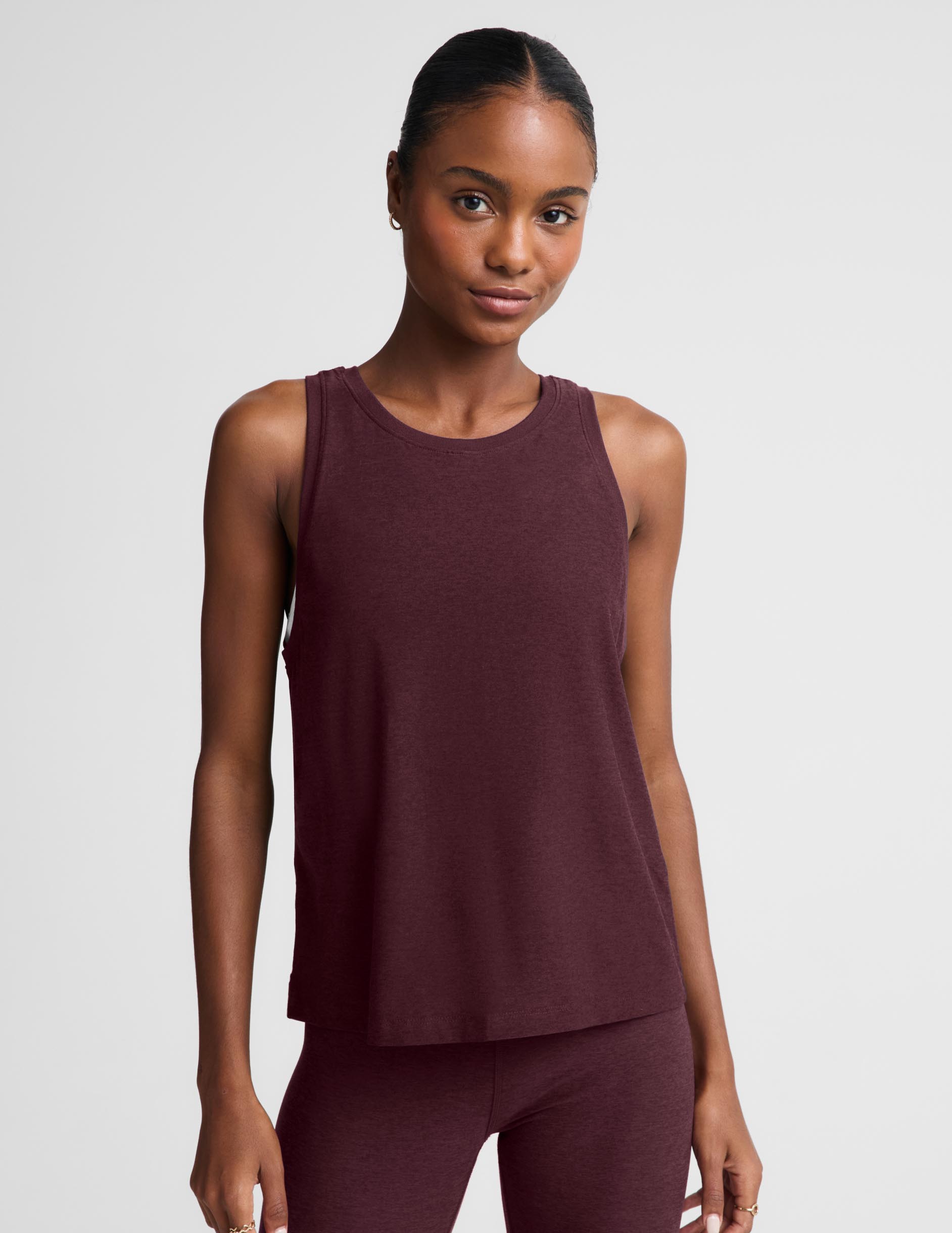 Featherweight Rebalance Tank - Cabernet Heather