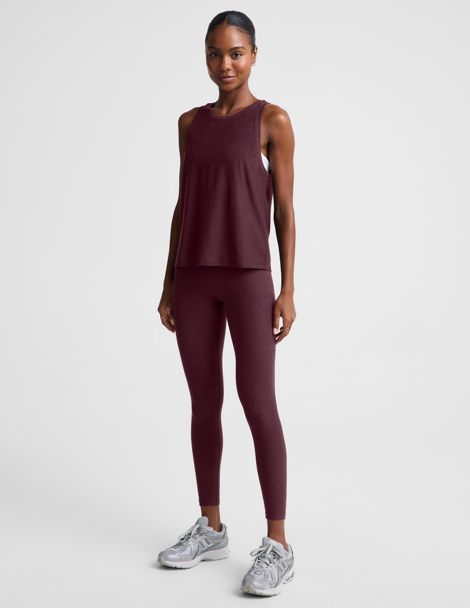 Featherweight Rebalance Tank - Cabernet Heather