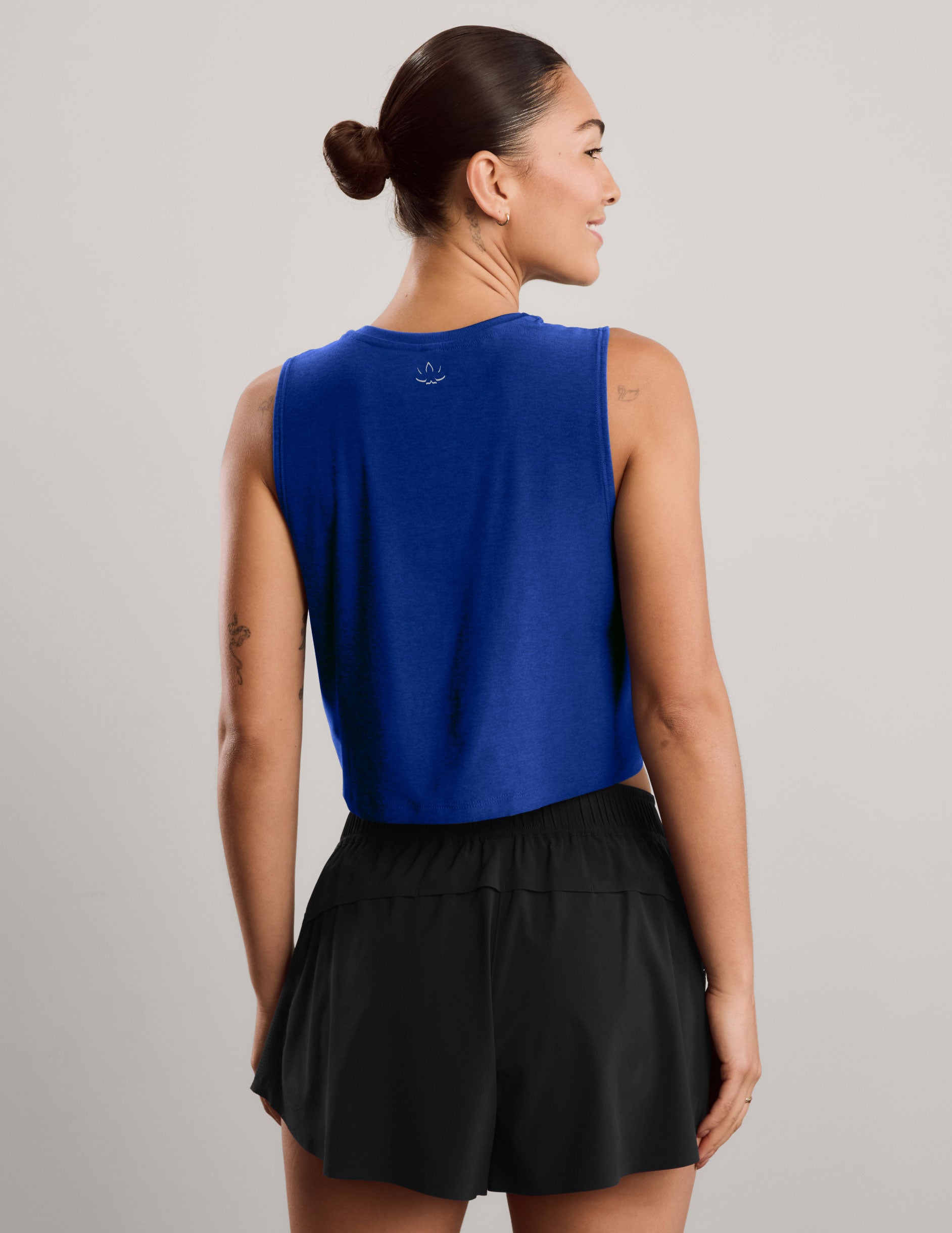 Featherweight Minimal Cropped Tank - Ultra Blue Heather