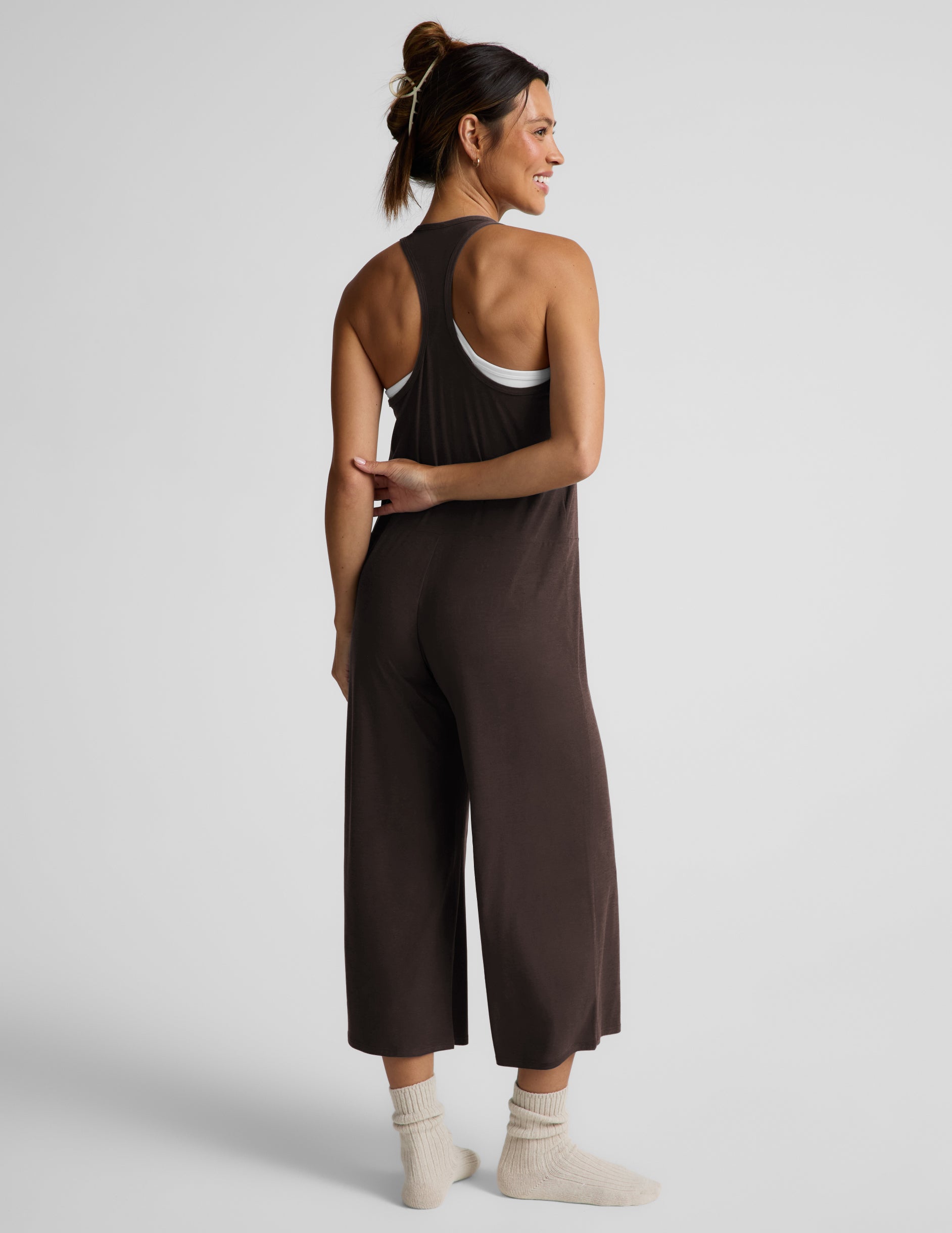 Featherweight Hang Loose Jumpsuit - Dark Chocolate Heather