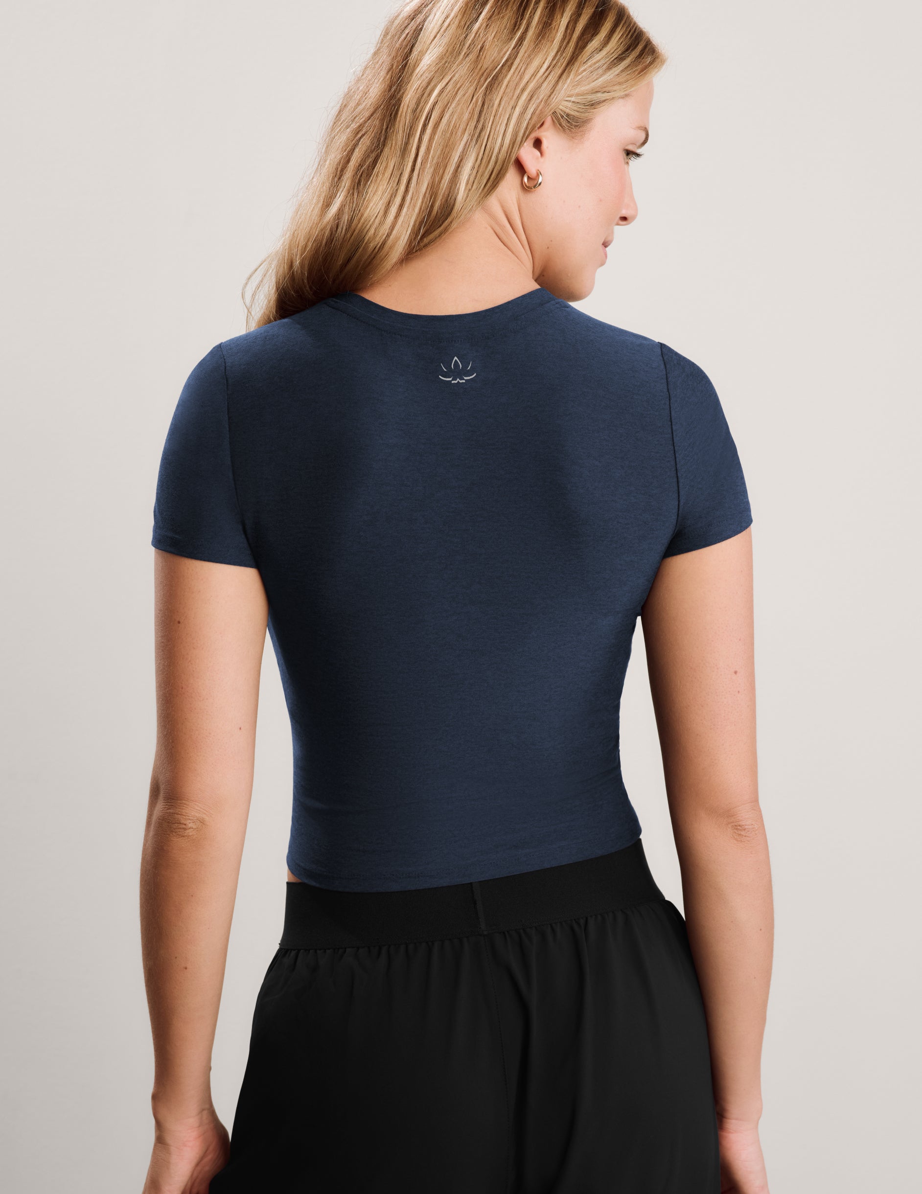 Featherweight Cropped Tee - Nocturnal Navy