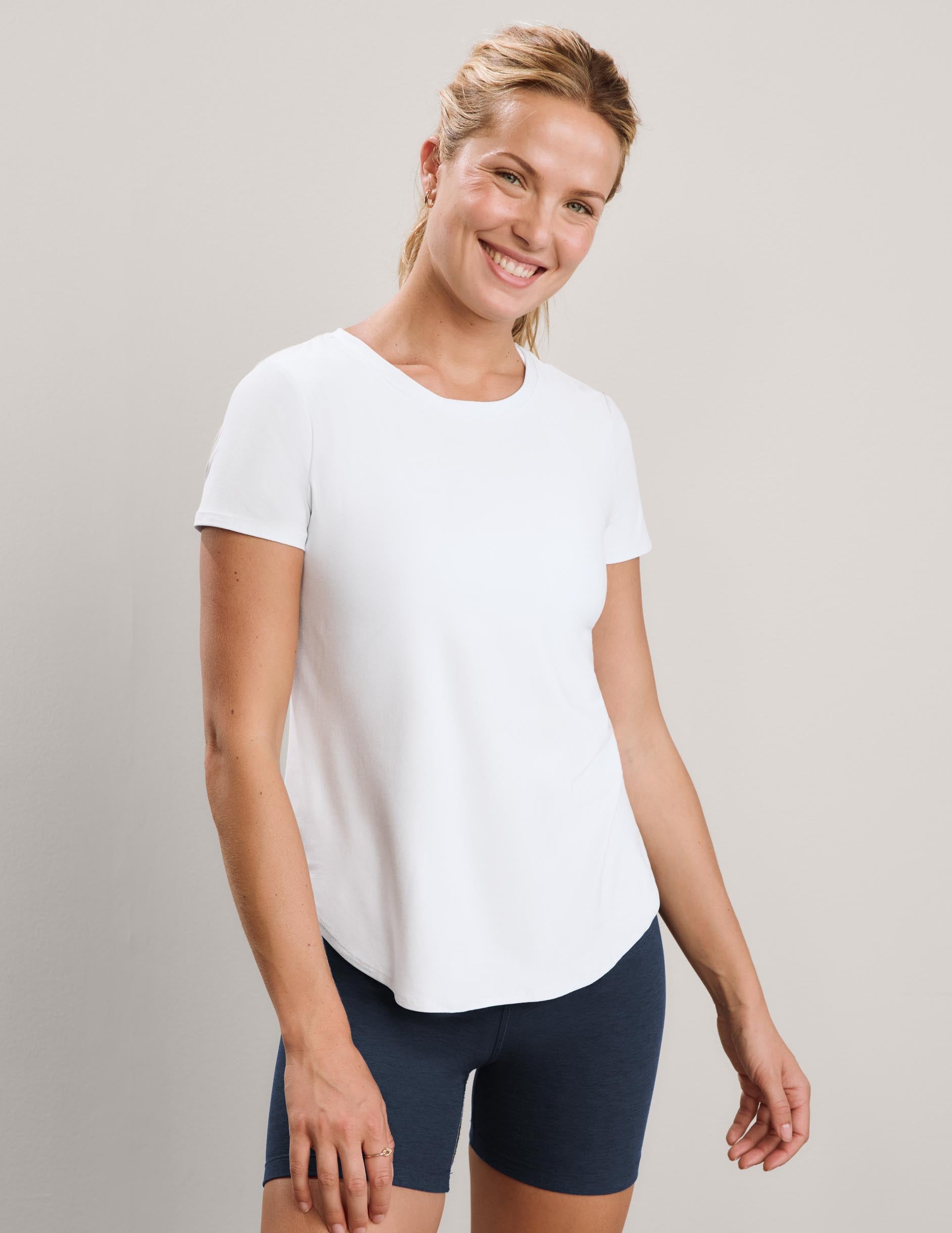 Featherweight On The Down Low Tee - Cloud White