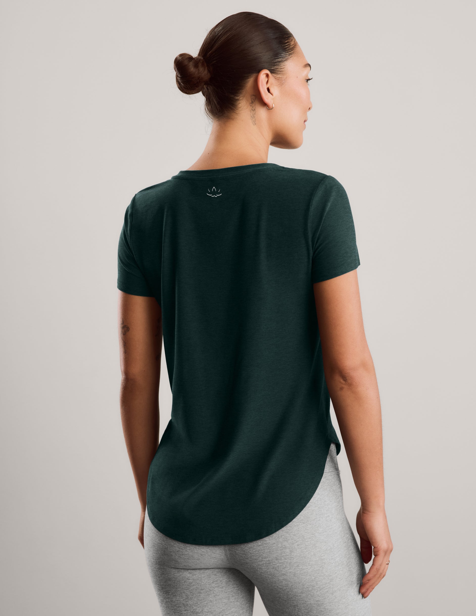 Featherweight On The Down Low Tee - Dark Ivy Heather