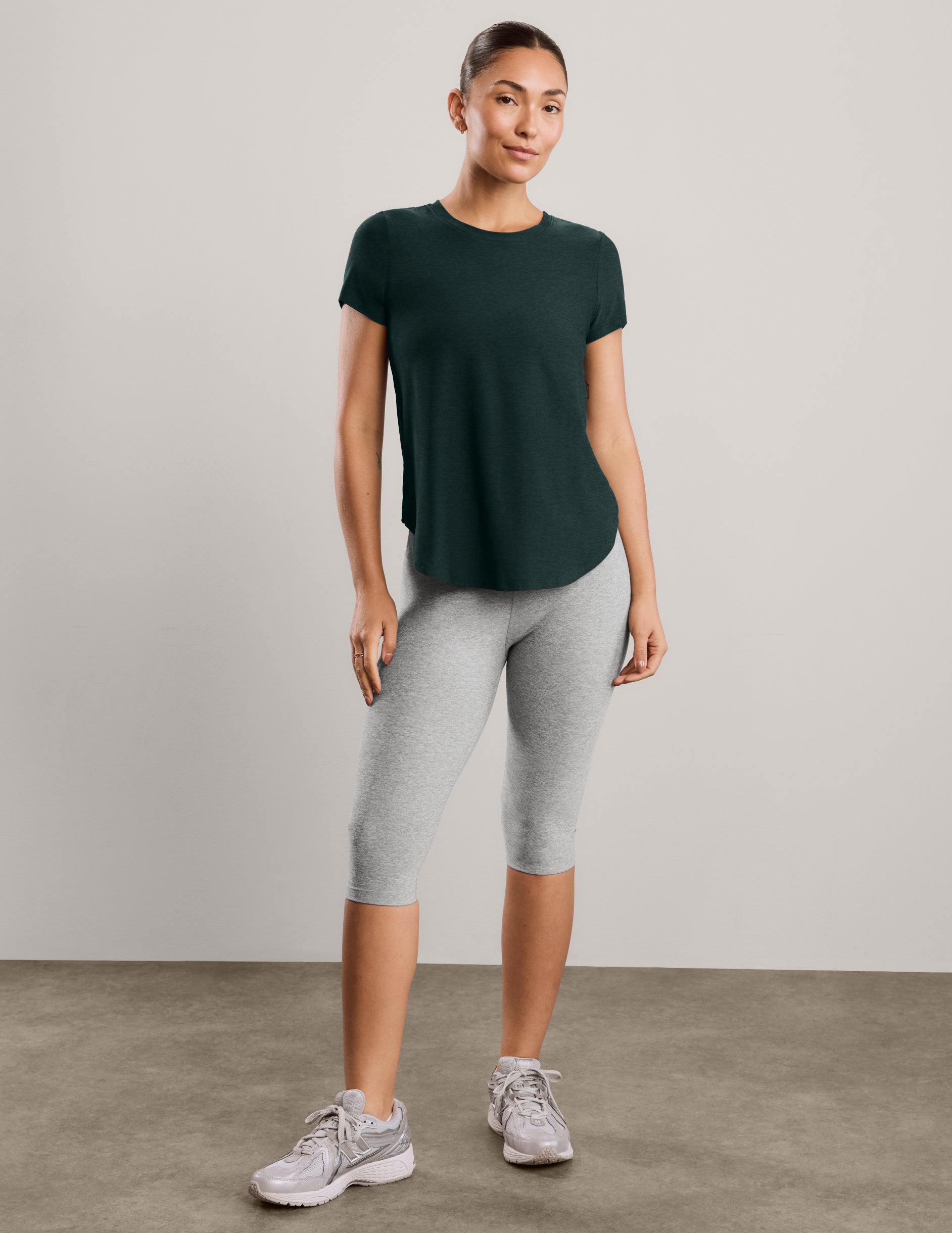 Featherweight On The Down Low Tee - Dark Ivy Heather