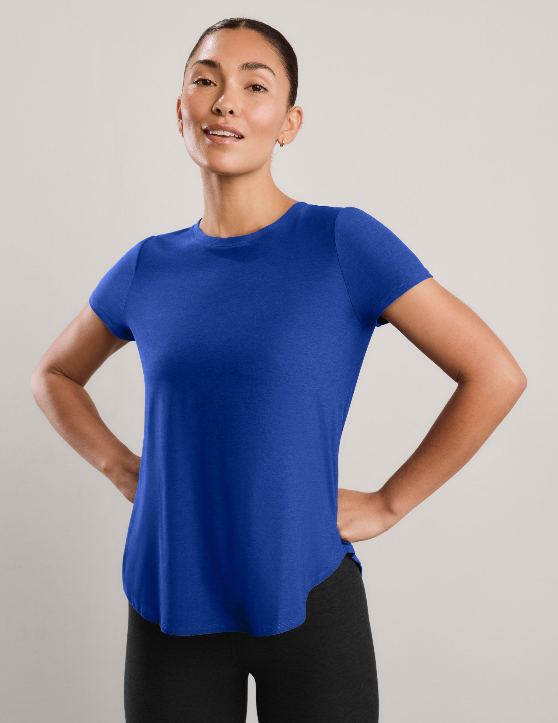 Featherweight On The Down Low Tee - Ultra Blue Heather