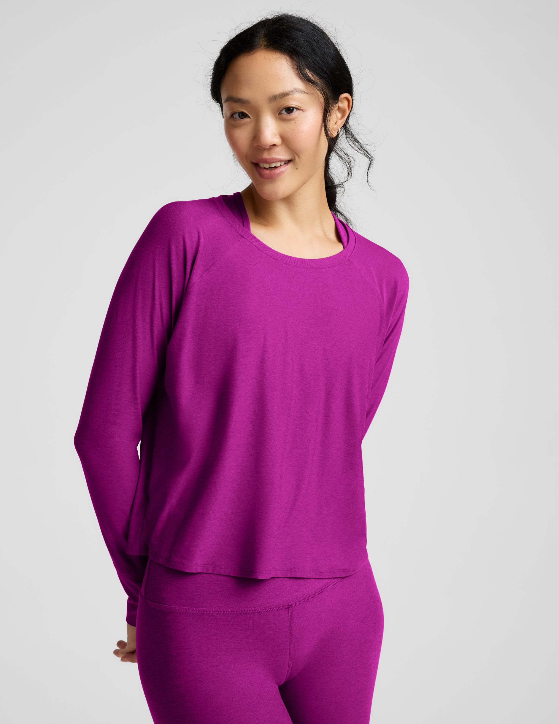 Featherweight Daydreamer Pullover - Berry Bliss Heather