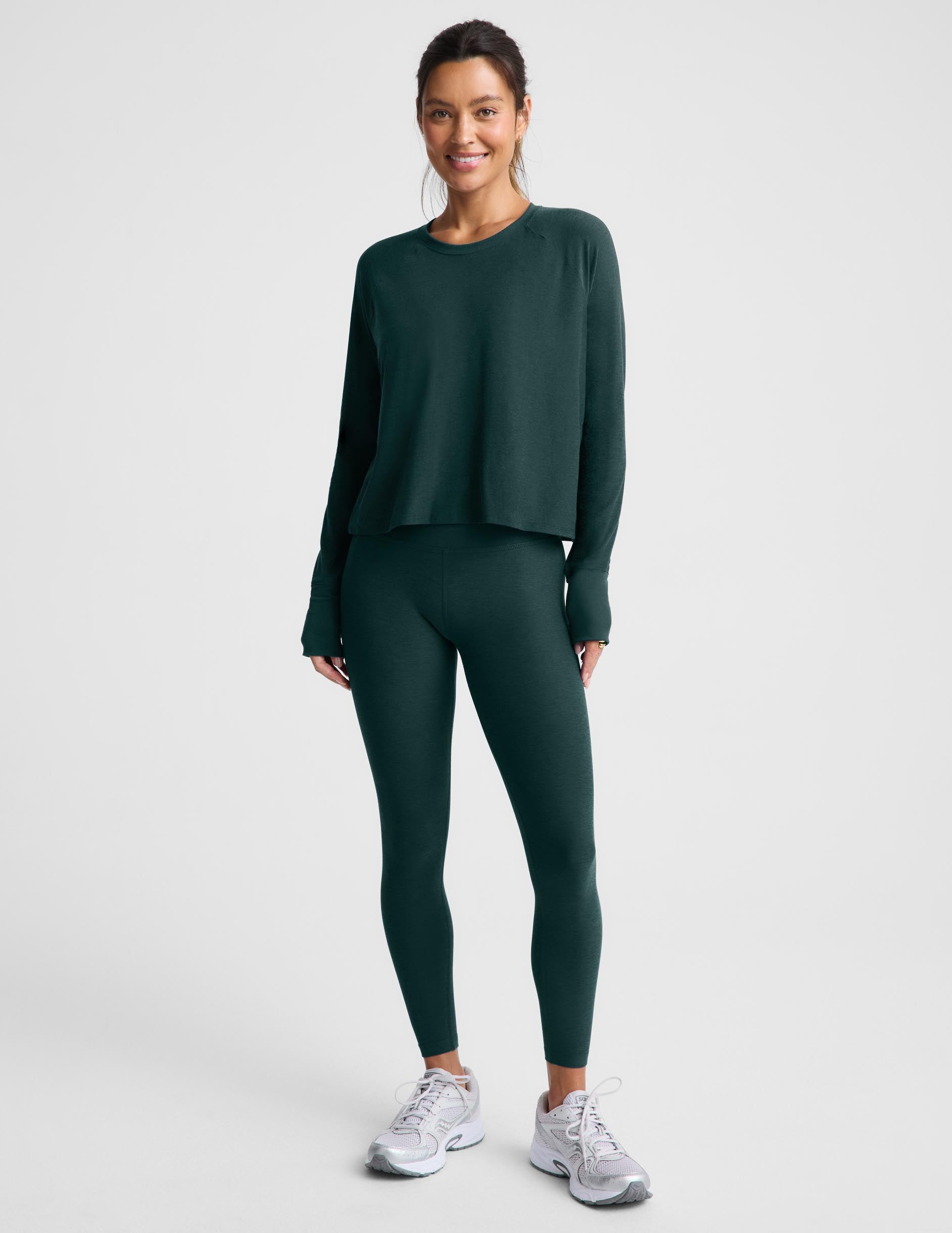 Featherweight Daydreamer Pullover - Dark Ivy Heather