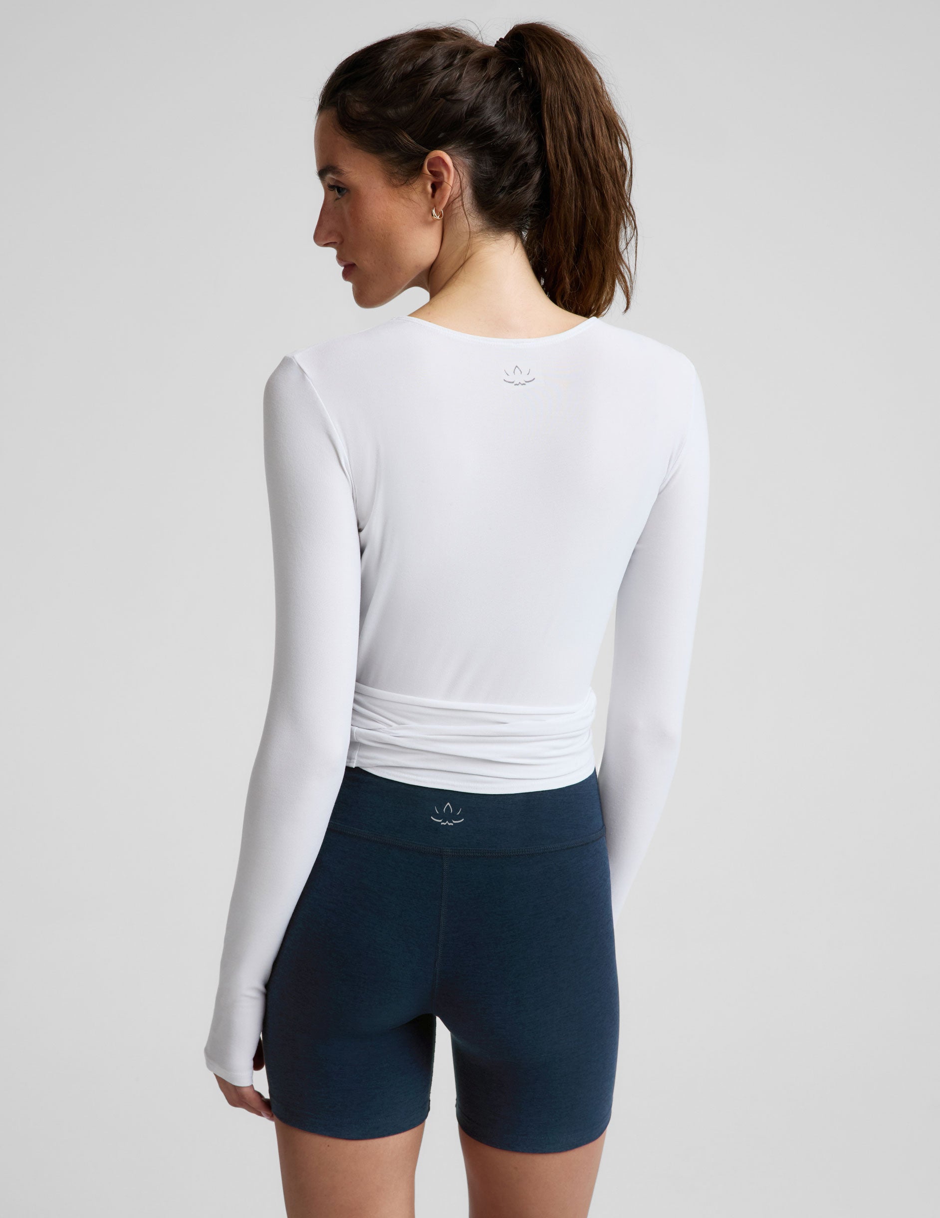 Featherweight Waist No Time Wrap Top - Cloud White