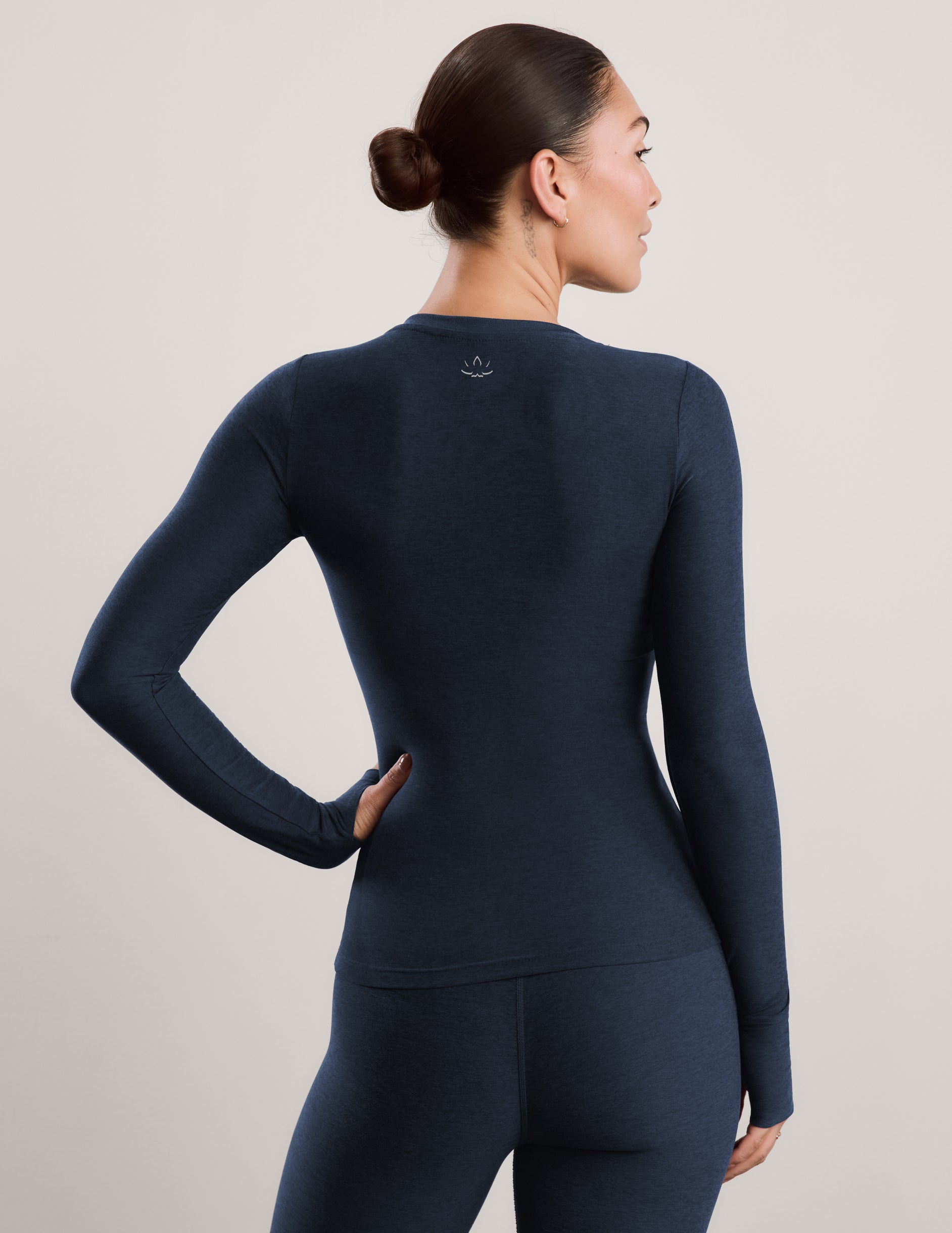 Featherweight Select Long Sleeve Crew - Nocturnal Navy