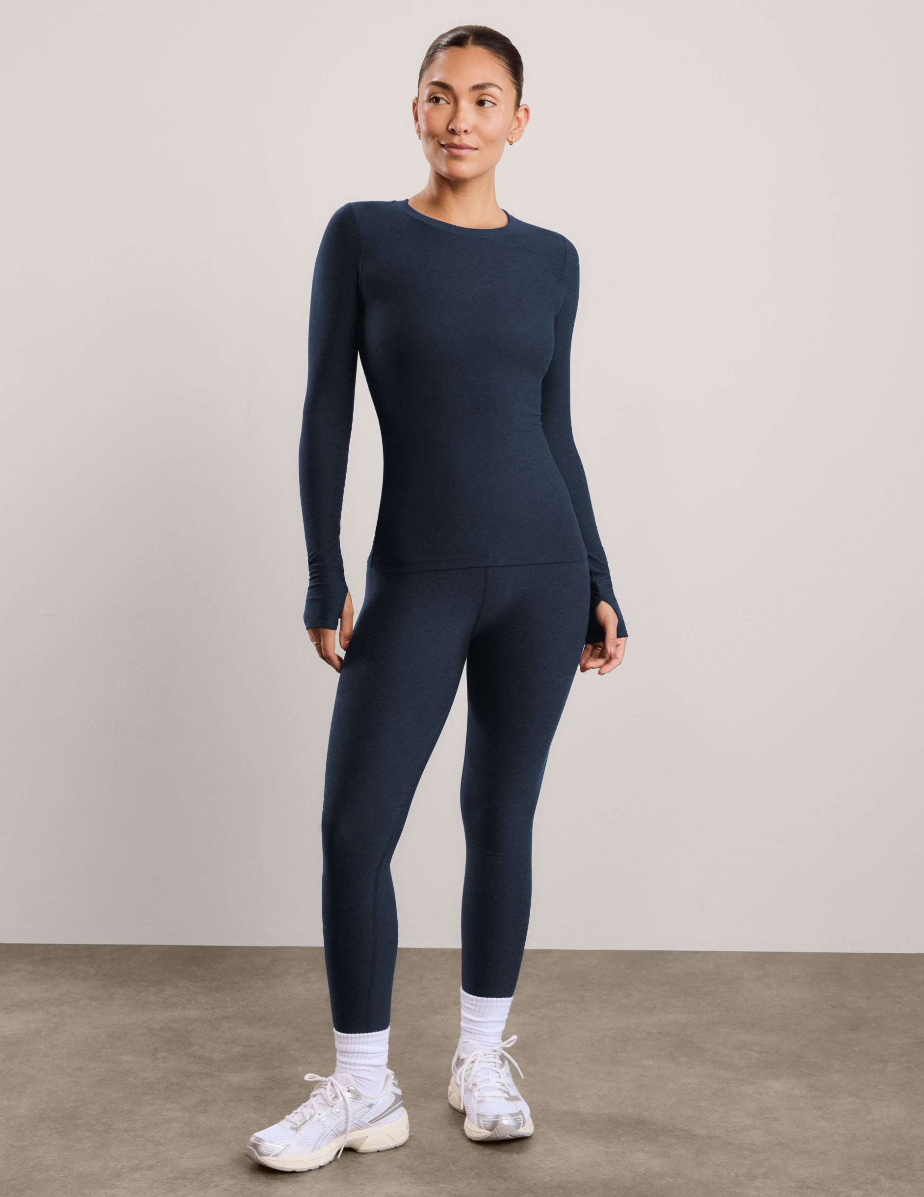 Featherweight Select Long Sleeve Crew - Nocturnal Navy