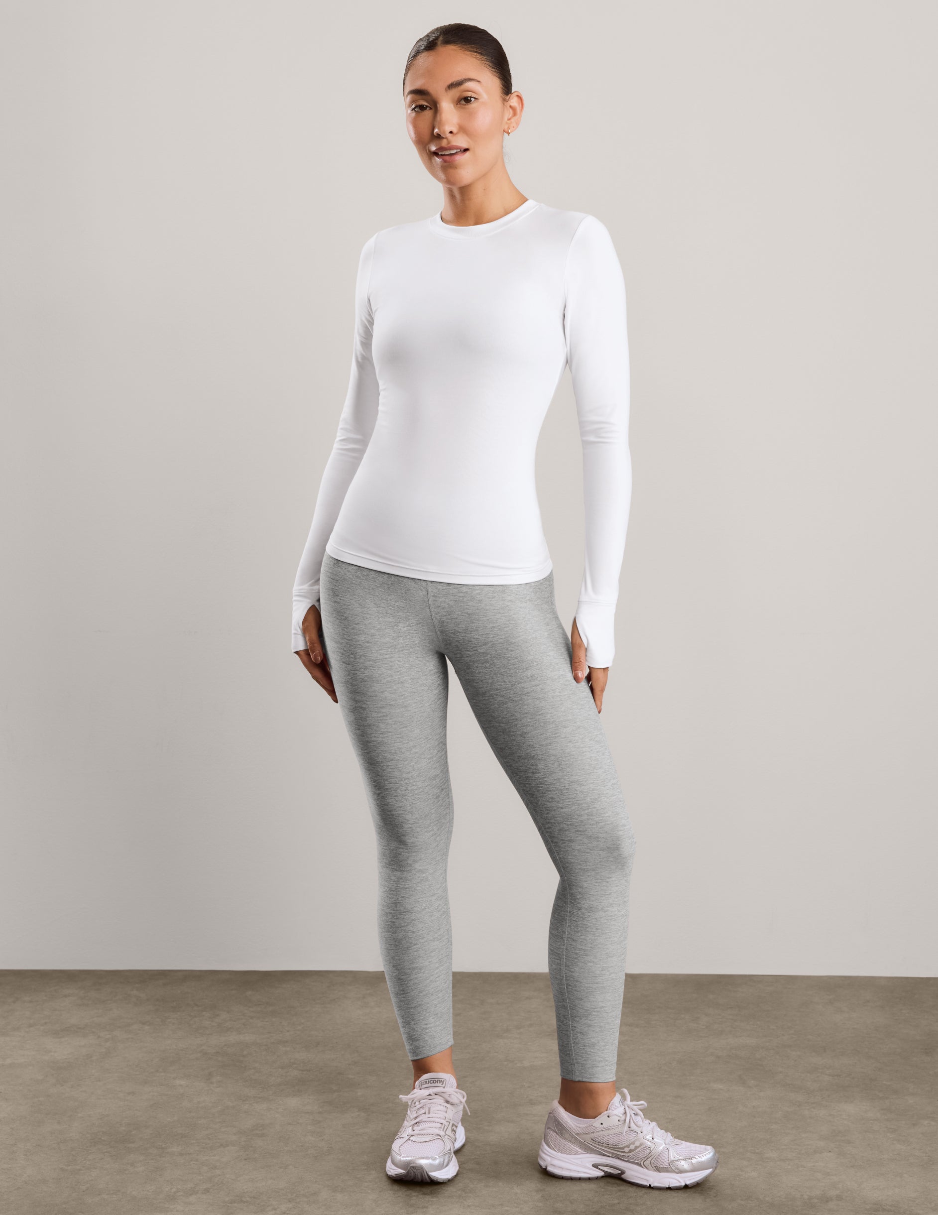 Featherweight Select Long Sleeve Crew - Cloud White