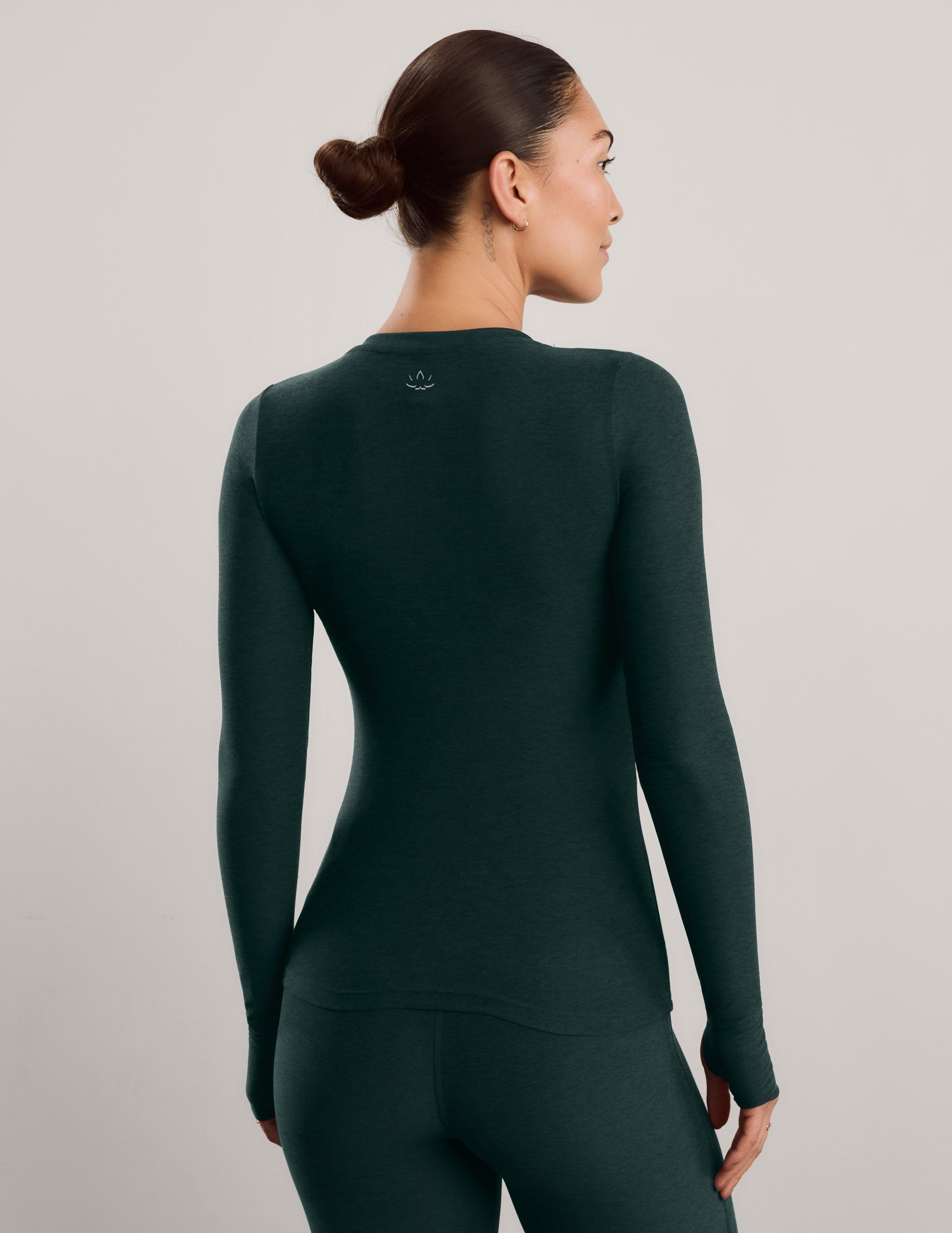 Featherweight Select Long Sleeve Crew - Dark Ivy Heather