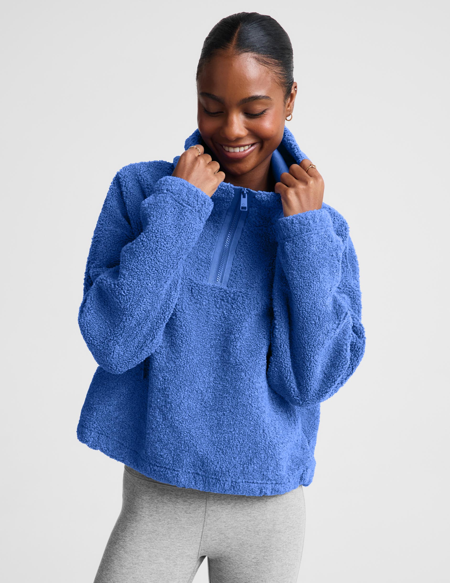 Unity 1/4 Zip Hoodie - Mineral Blue