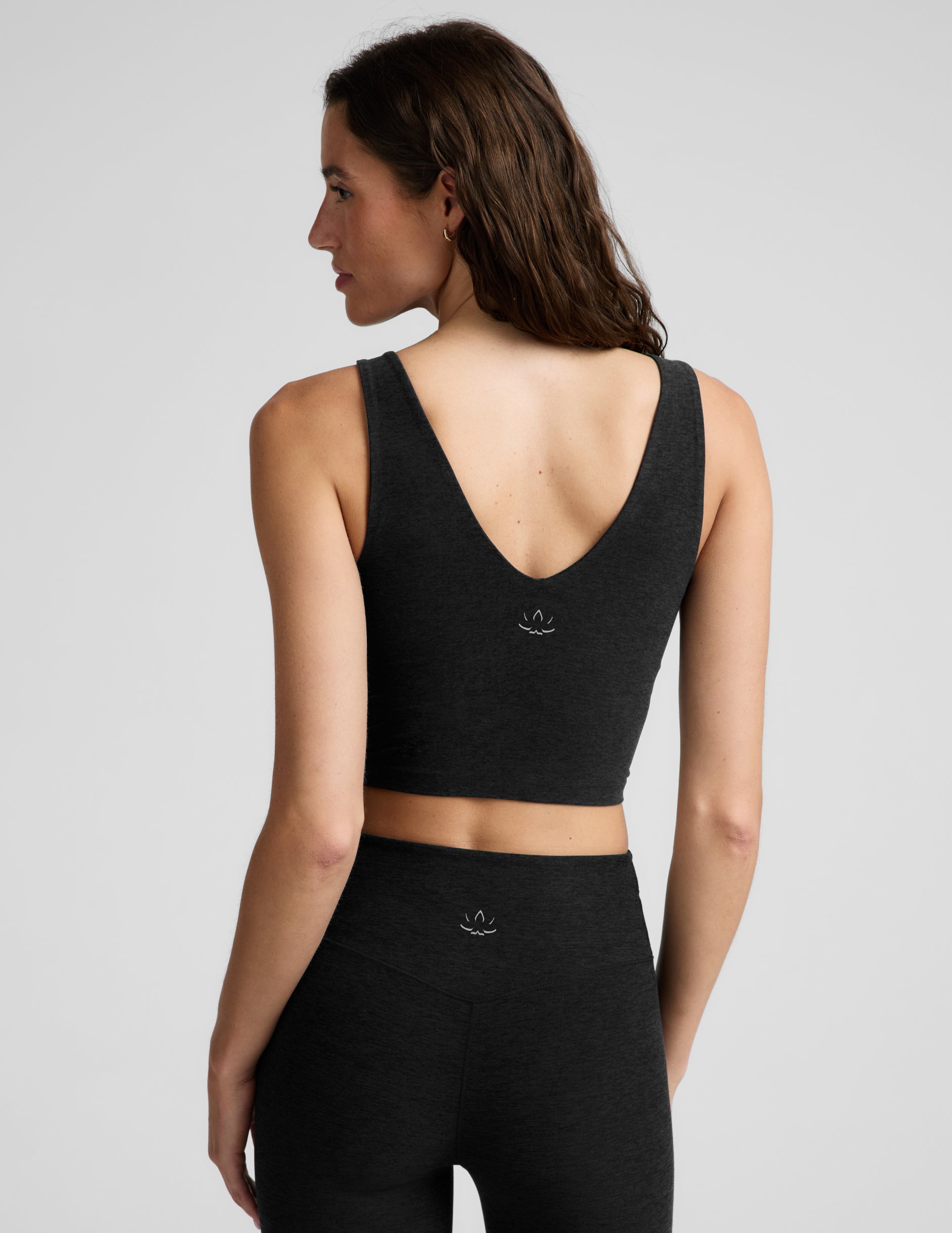 Spacedye™ Good Day Cropped Tank - Darkest Night