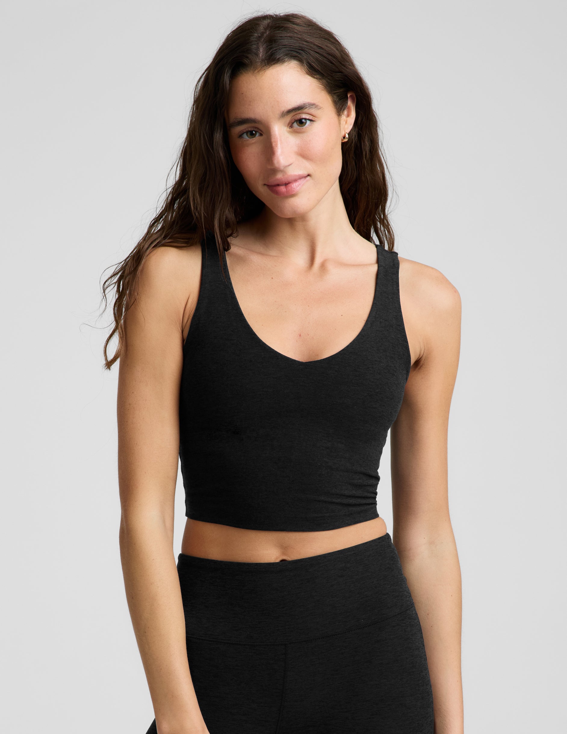 Spacedye™ Good Day Cropped Tank - Darkest Night