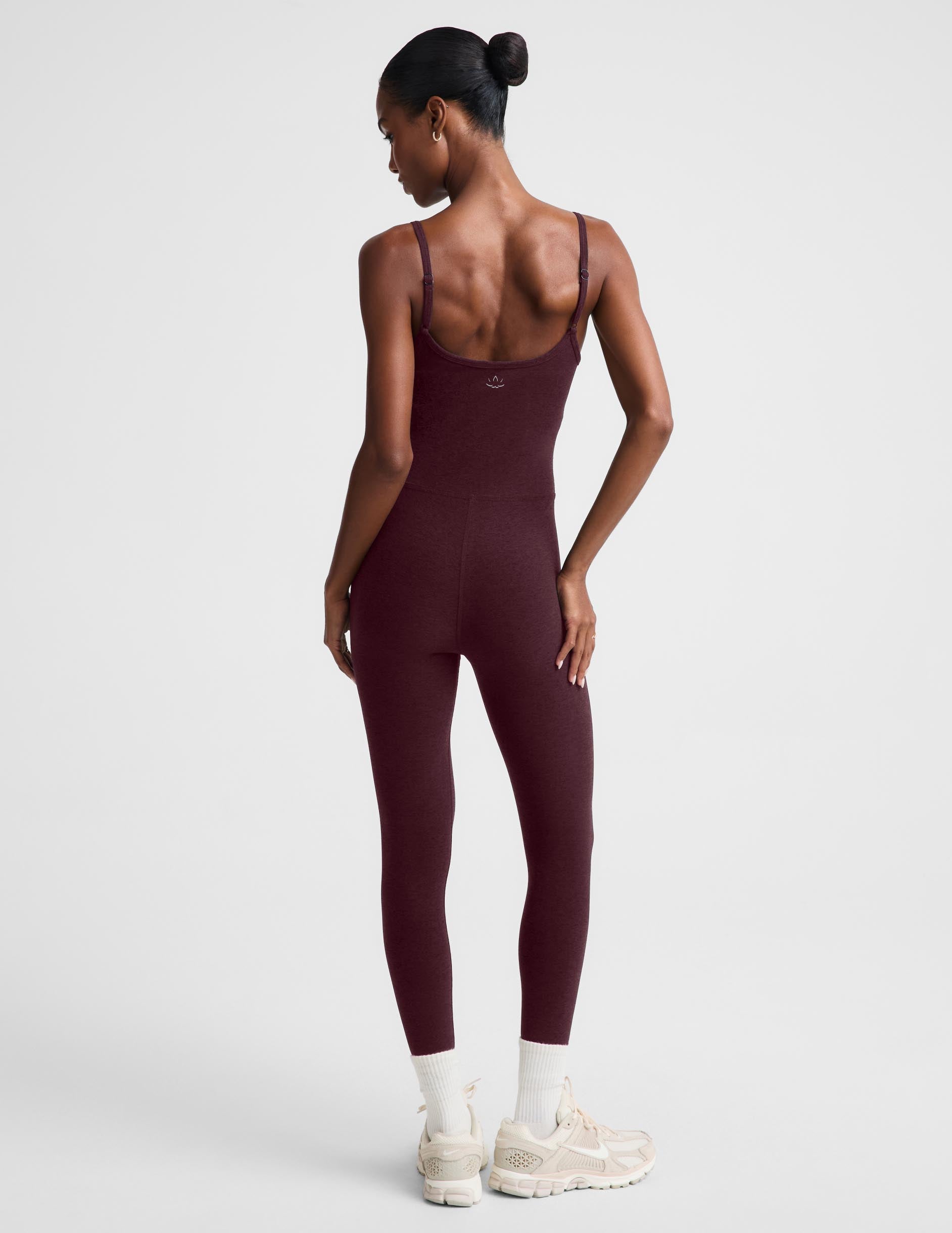 Spacedye™ Uplevel Midi Jumpsuit - Cabernet Heather