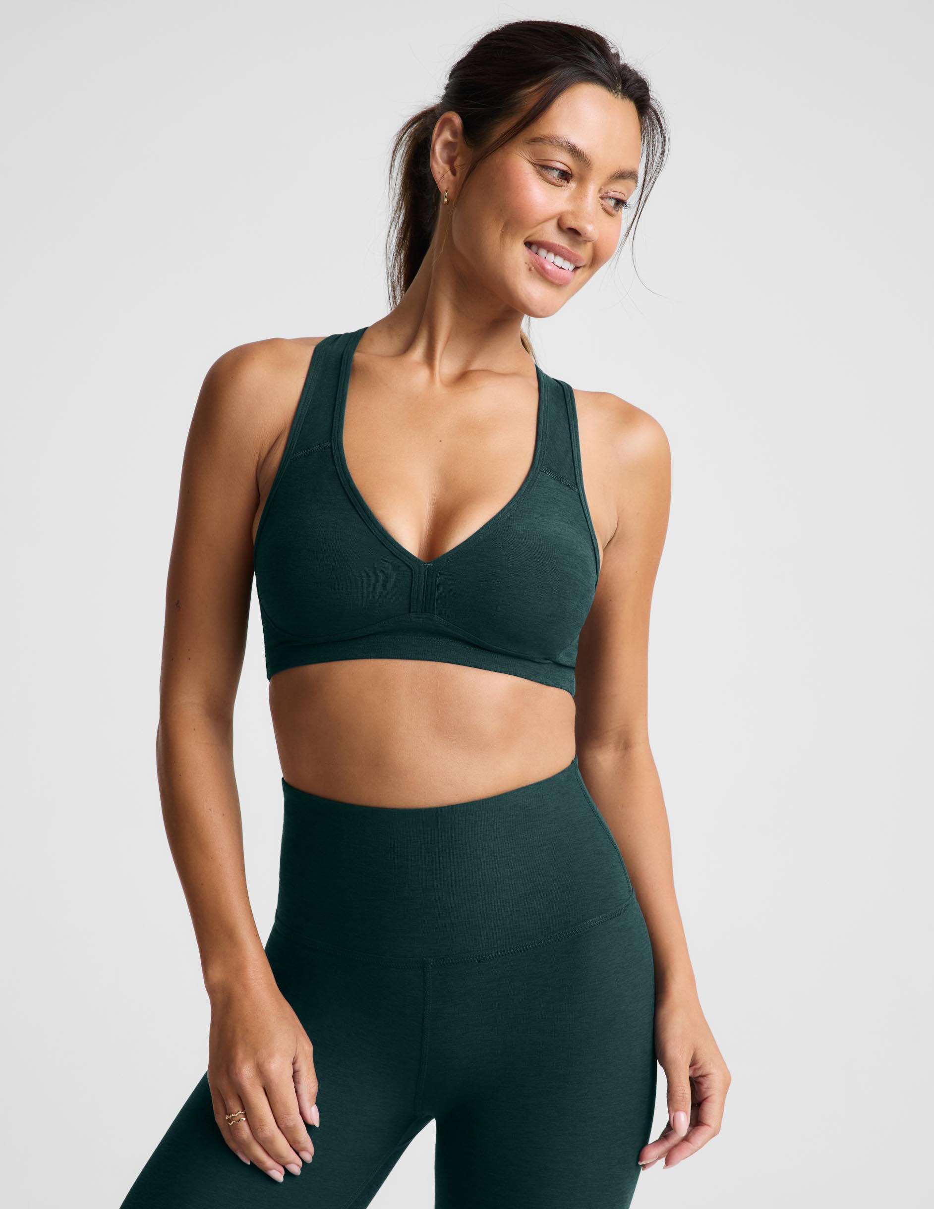 Spacedye™ Lift Your Spirits Bra - Dark Ivy Heather