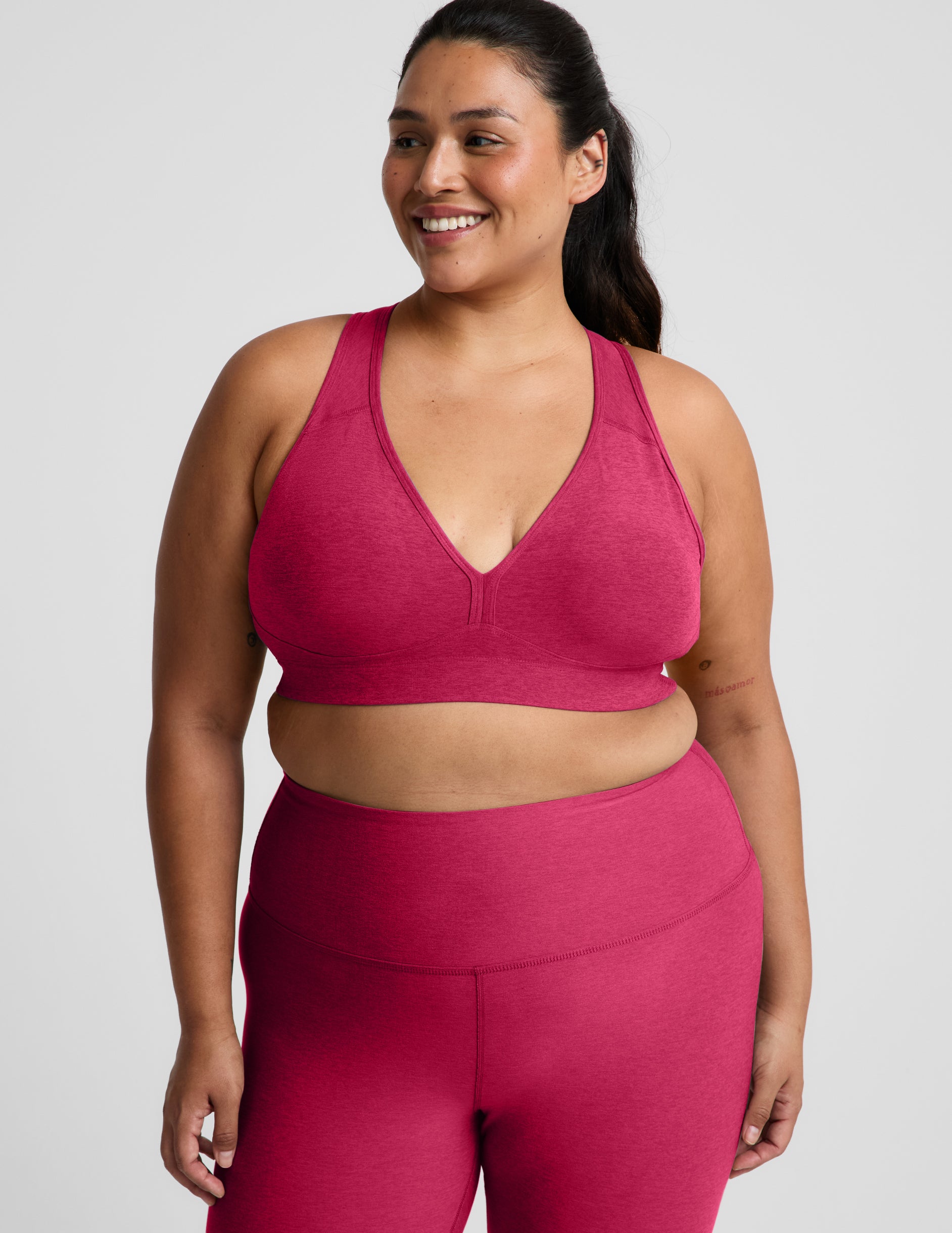 Spacedye™ Lift Your Spirits Bra - Berry Red Heather