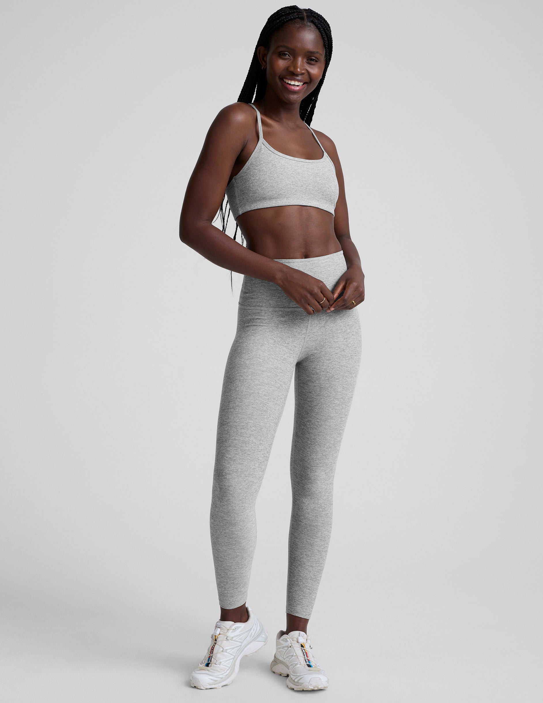 Spacedye™ Slim Racerback Bra - Silver Mist