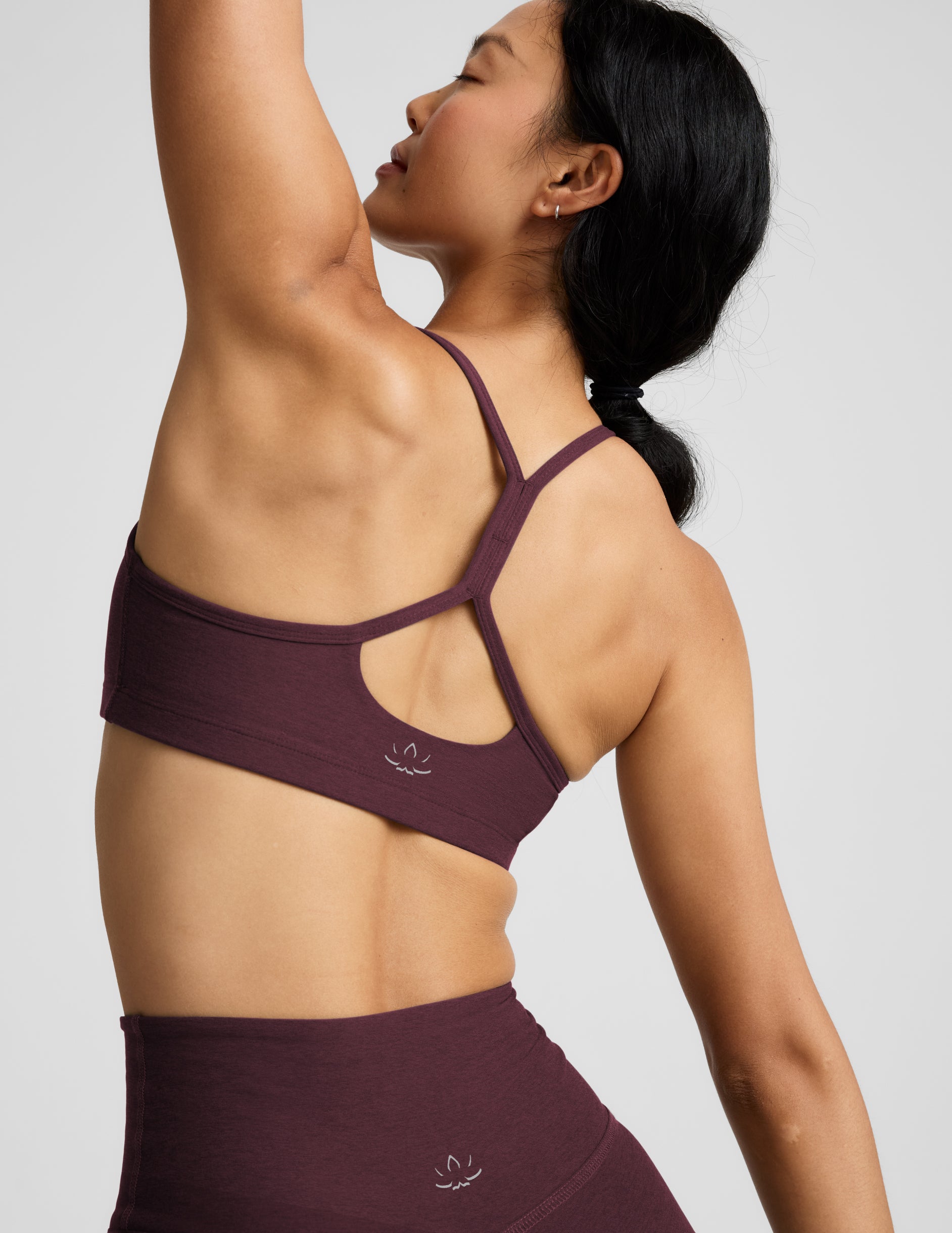Spacedye™ Slim Racerback Bra - Cabernet Heather