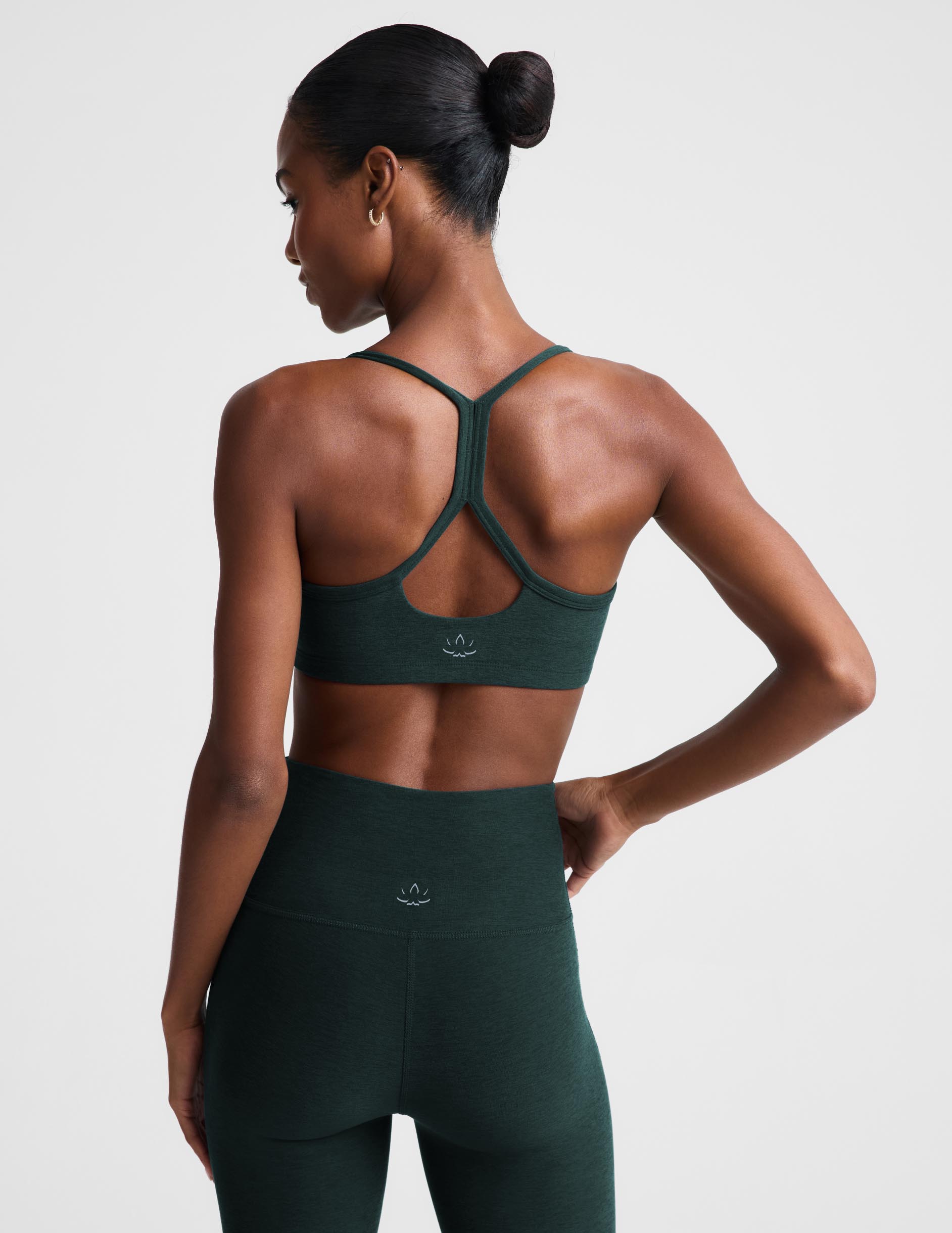 Spacedye™ Slim Racerback Bra - Dark Ivy Heather
