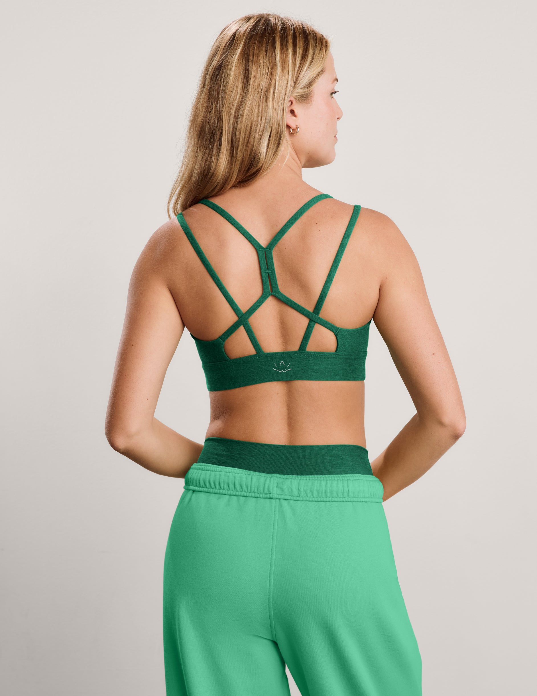 Spacedye™ Back To It Strappy Bra - Legacy Pine Heather
