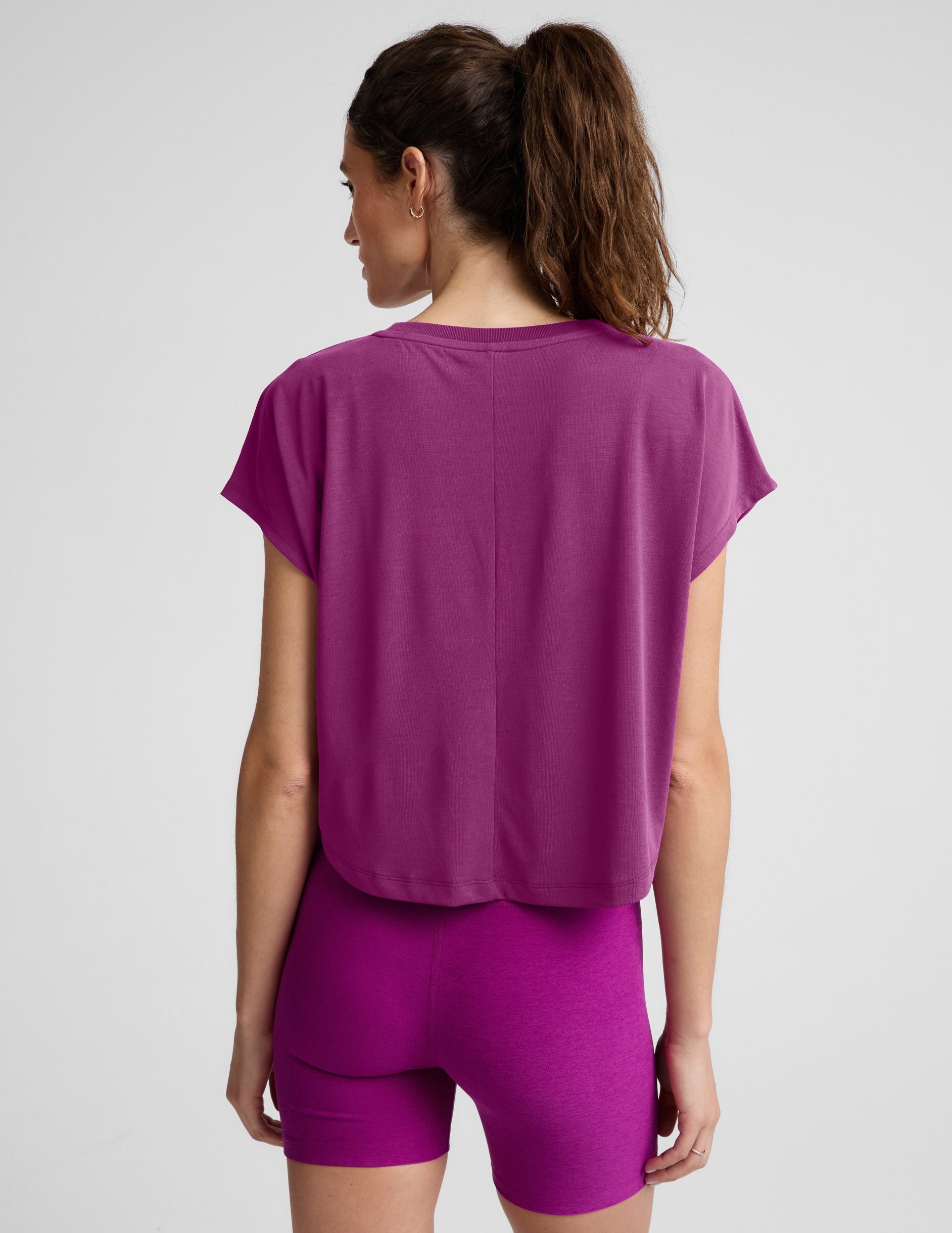 Studio Luxe Cropped Tee - Berry Bliss