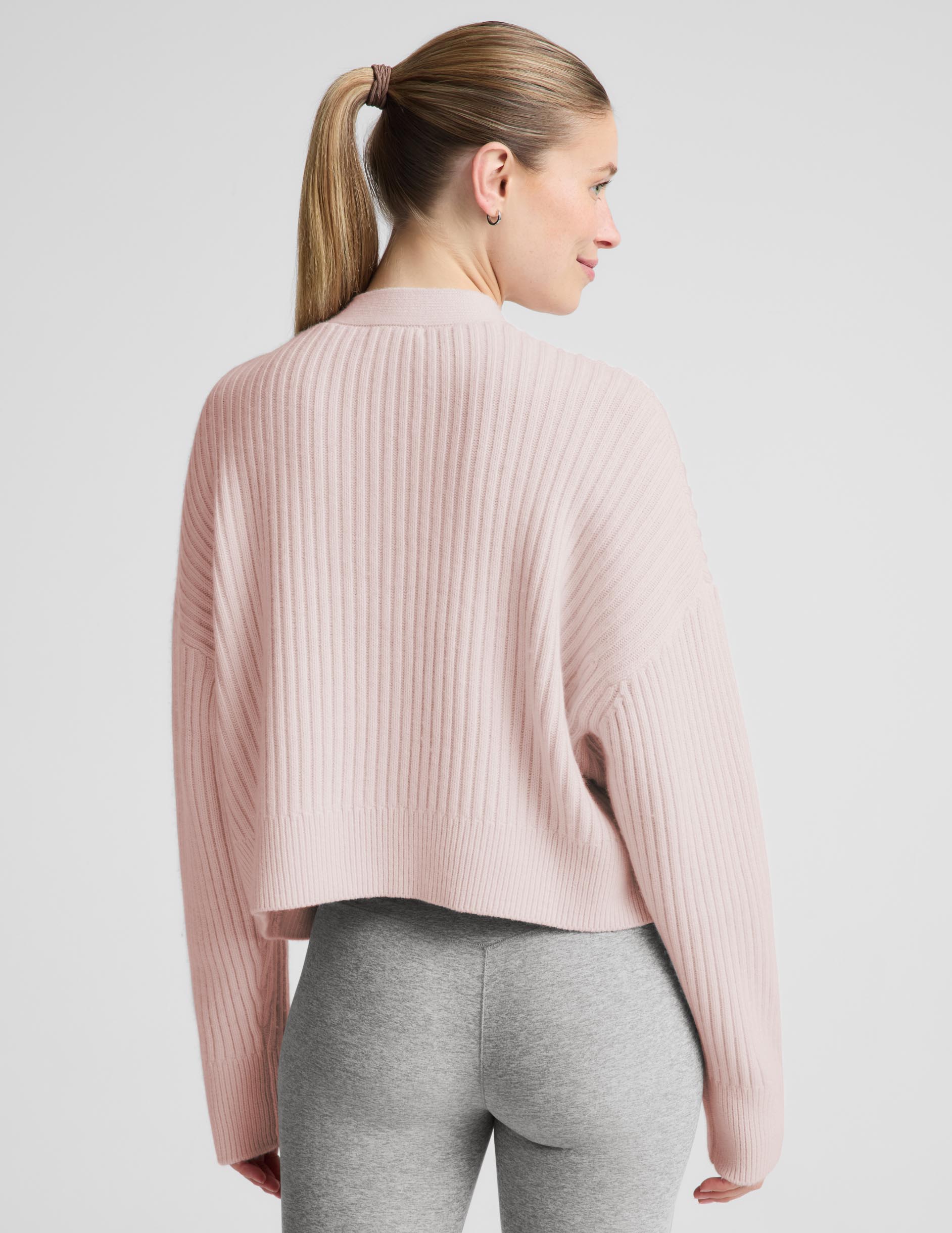 Wool Blend Cardigan - Soft Orchid