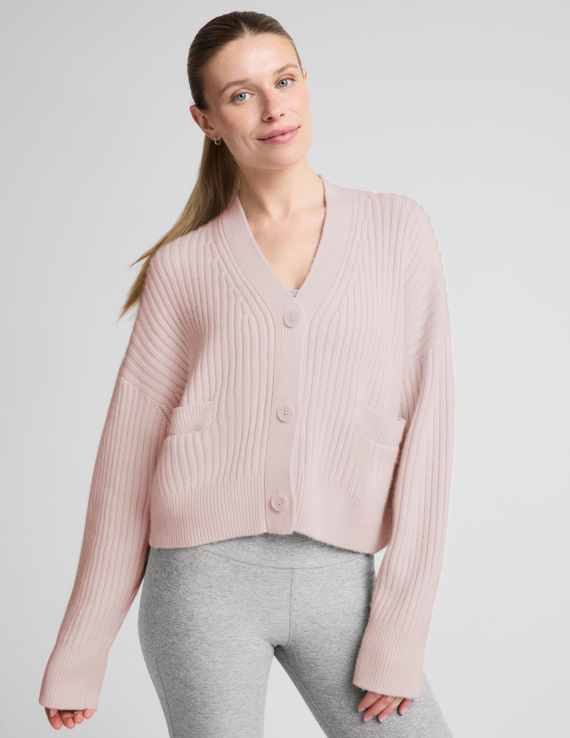 Wool Blend Cardigan - Soft Orchid