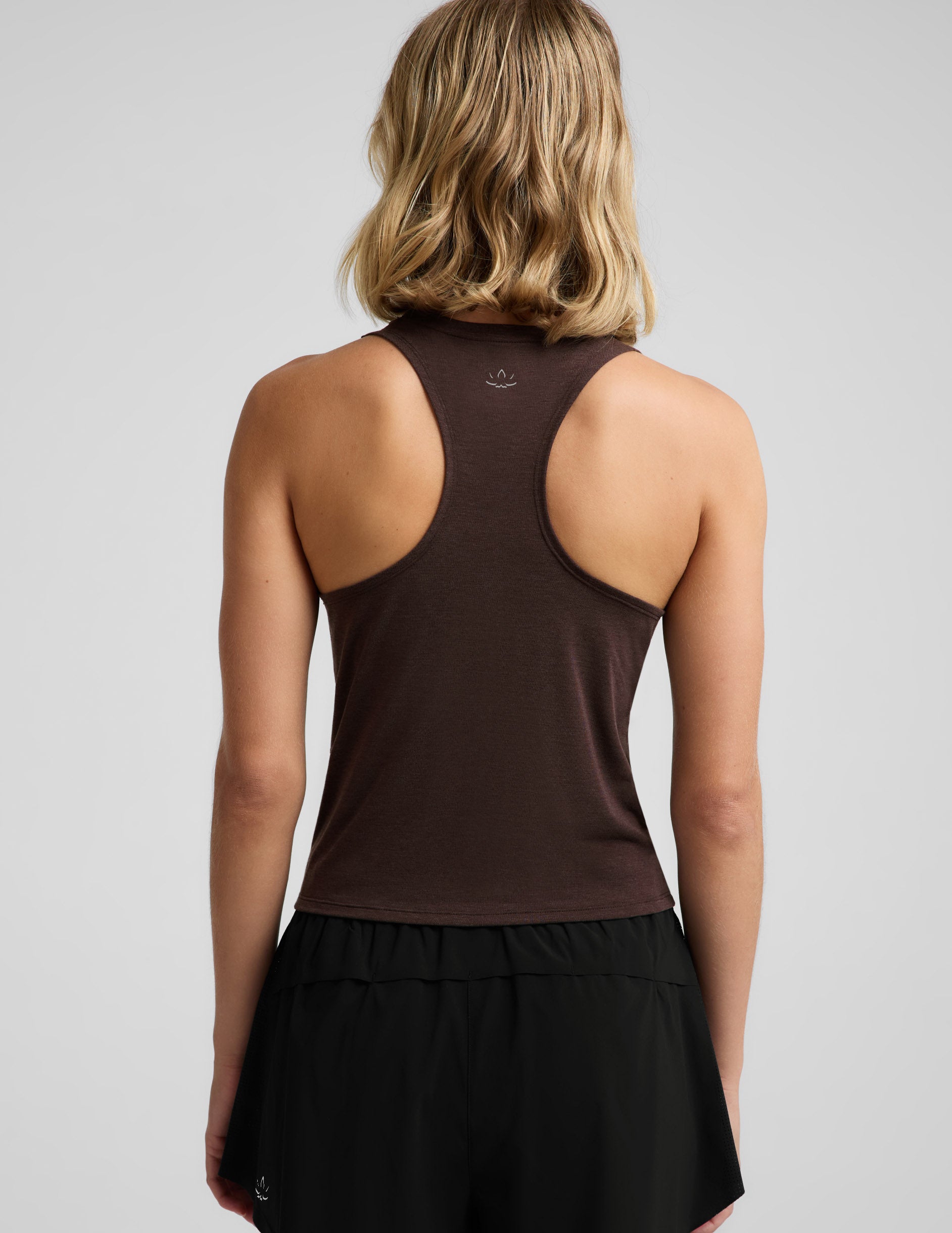 Breezeweight Active Racerback Tank - Cocoa Plum