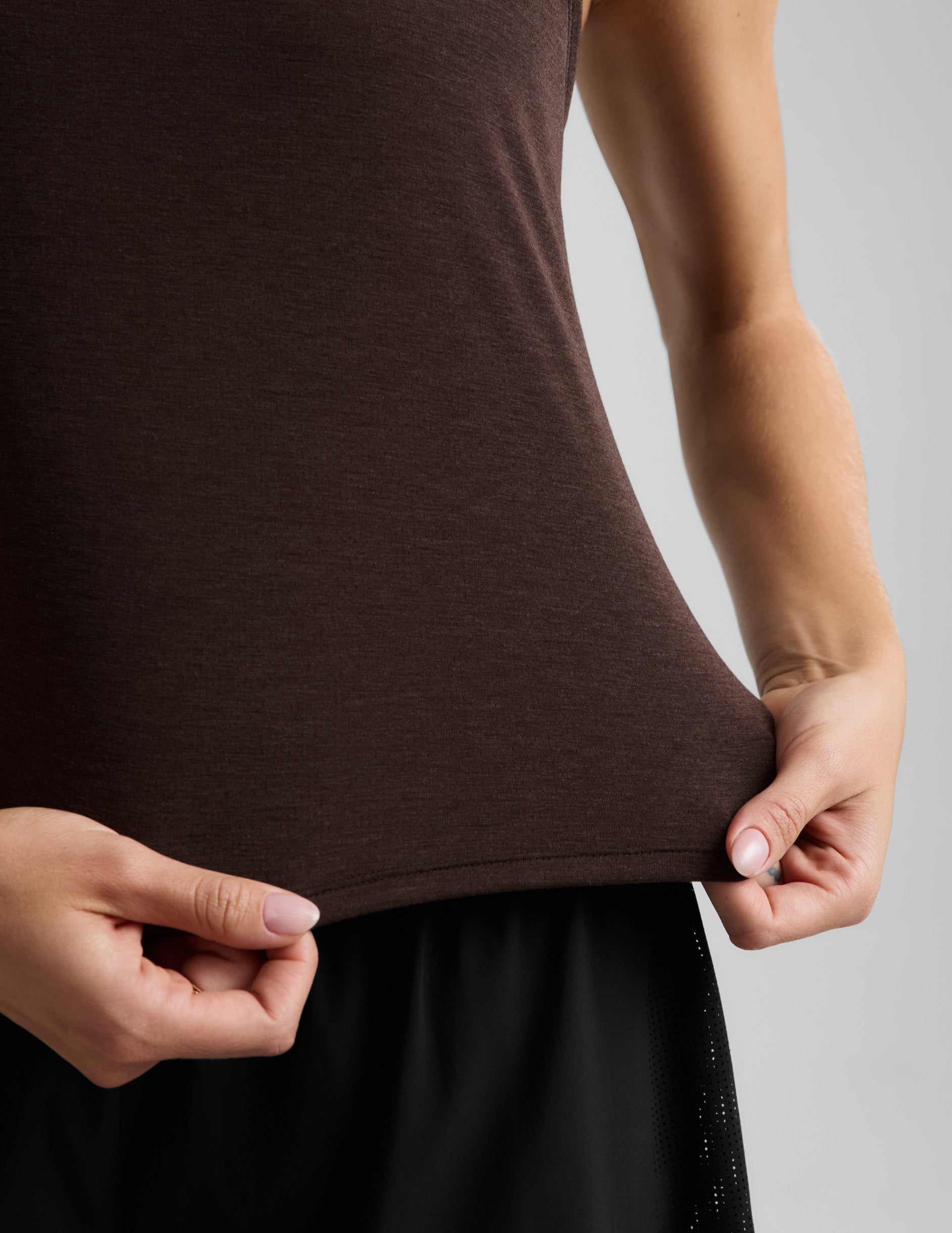 Breezeweight Active Racerback Tank - Cocoa Plum