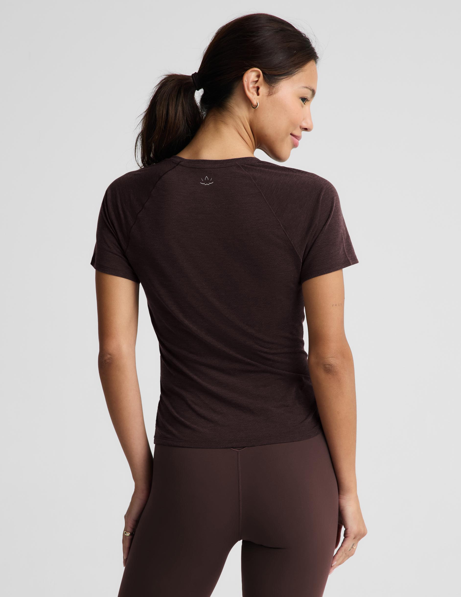 Breezeweight Active Short Sleeve Tee - Cocoa Plum