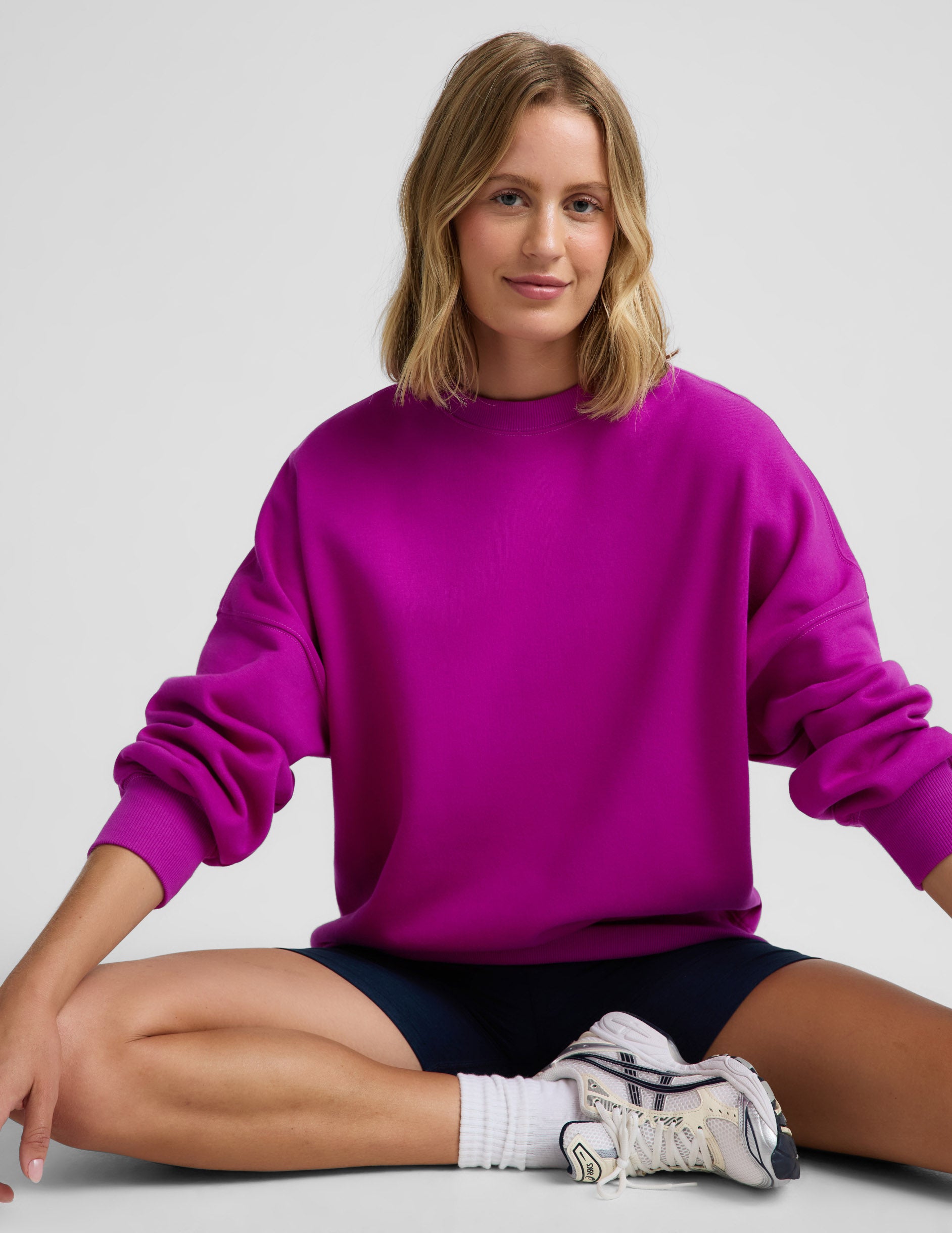 LuxeFleece 2.0™ Oversized Crewneck - Berry Bliss