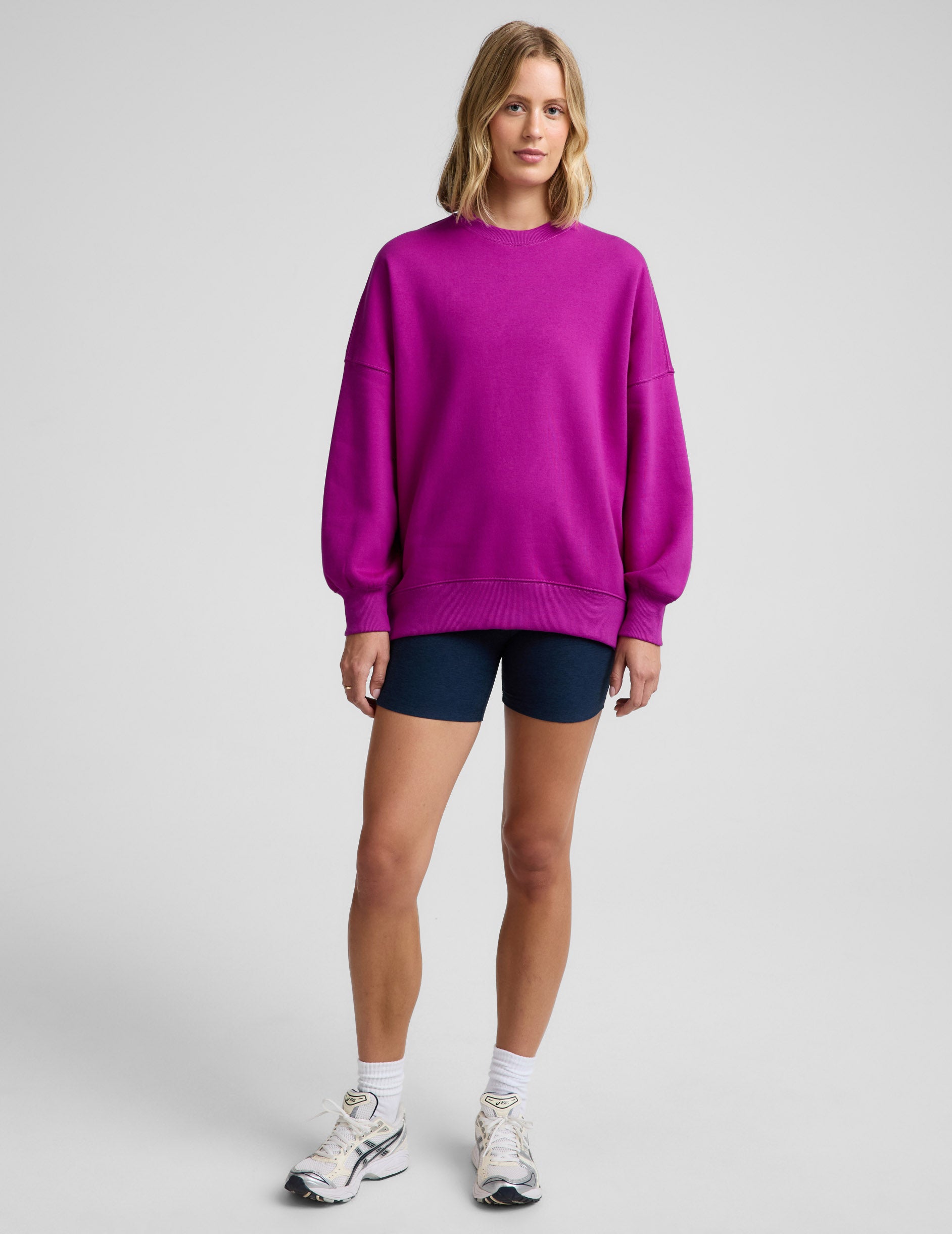 LuxeFleece 2.0™ Oversized Crewneck - Berry Bliss