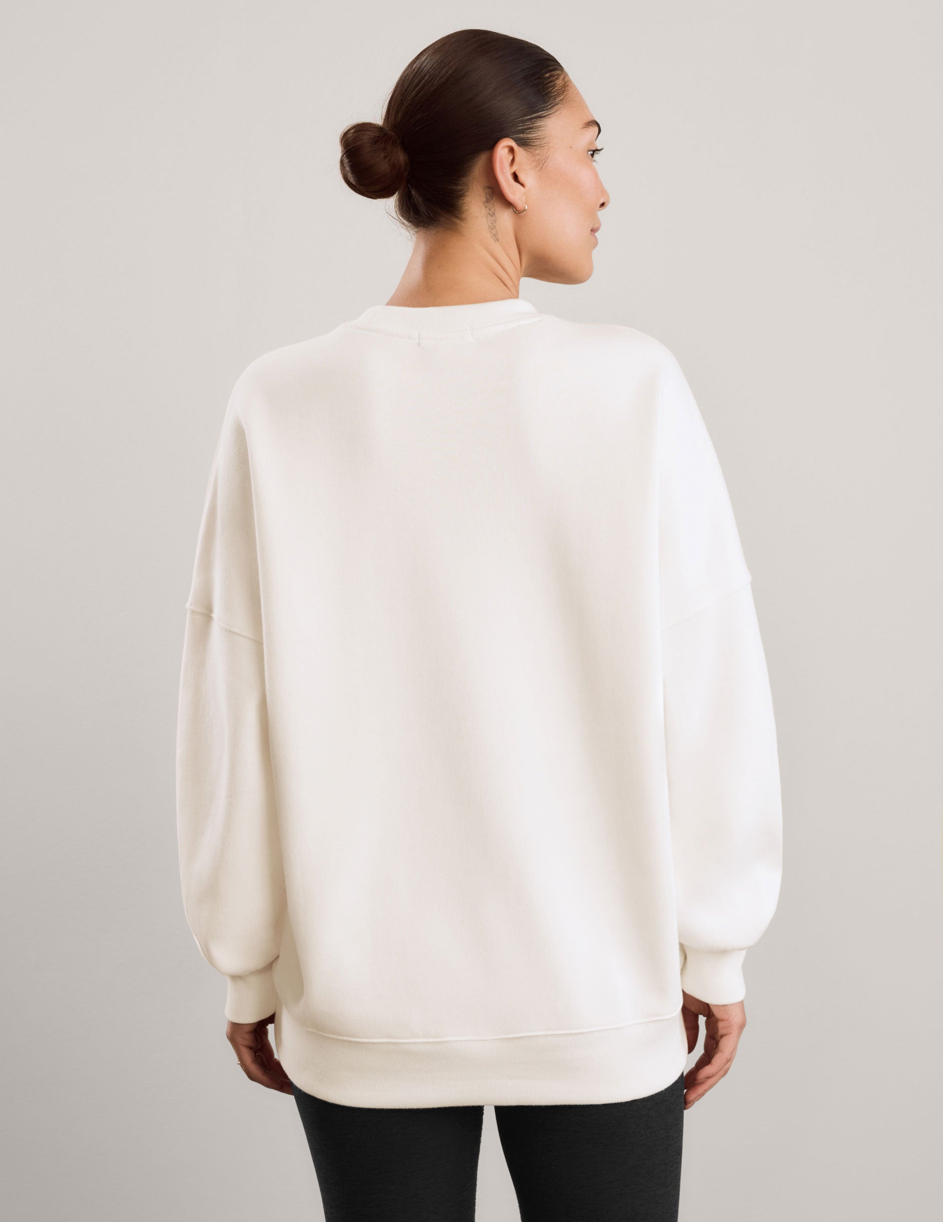 LuxeFleece 2.0 Oversized Crewneck - Fresh Snow