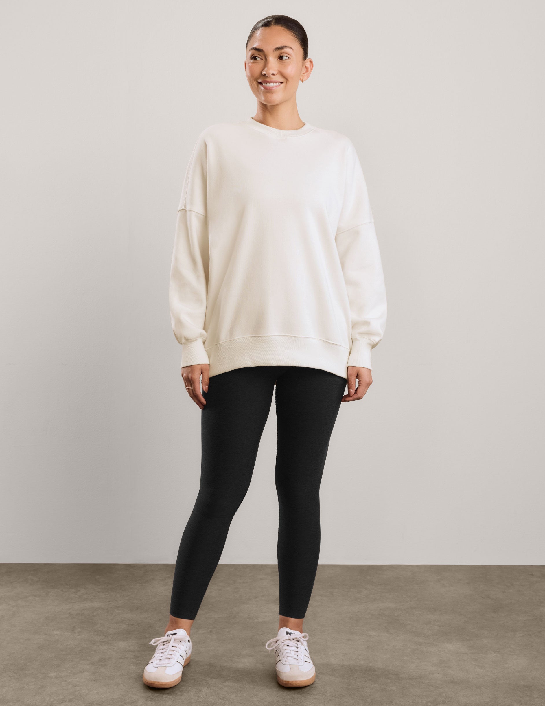 LuxeFleece 2.0 Oversized Crewneck - Fresh Snow