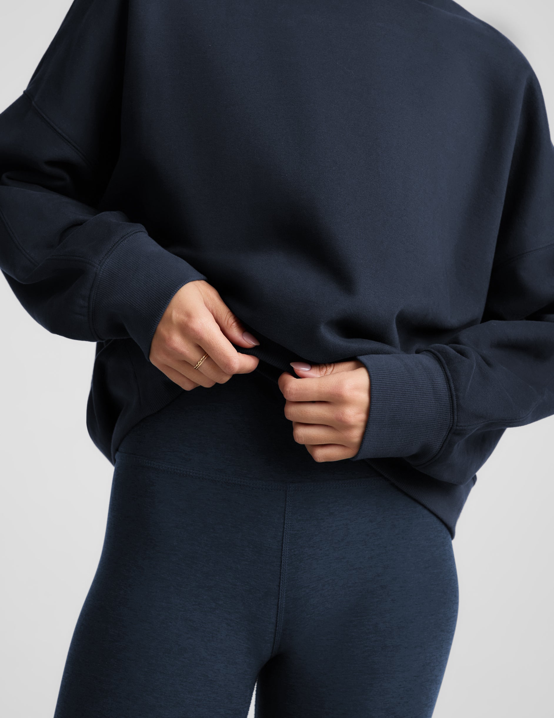 LuxeFleece 2.0™ Oversized Crewneck - Nocturnal Navy