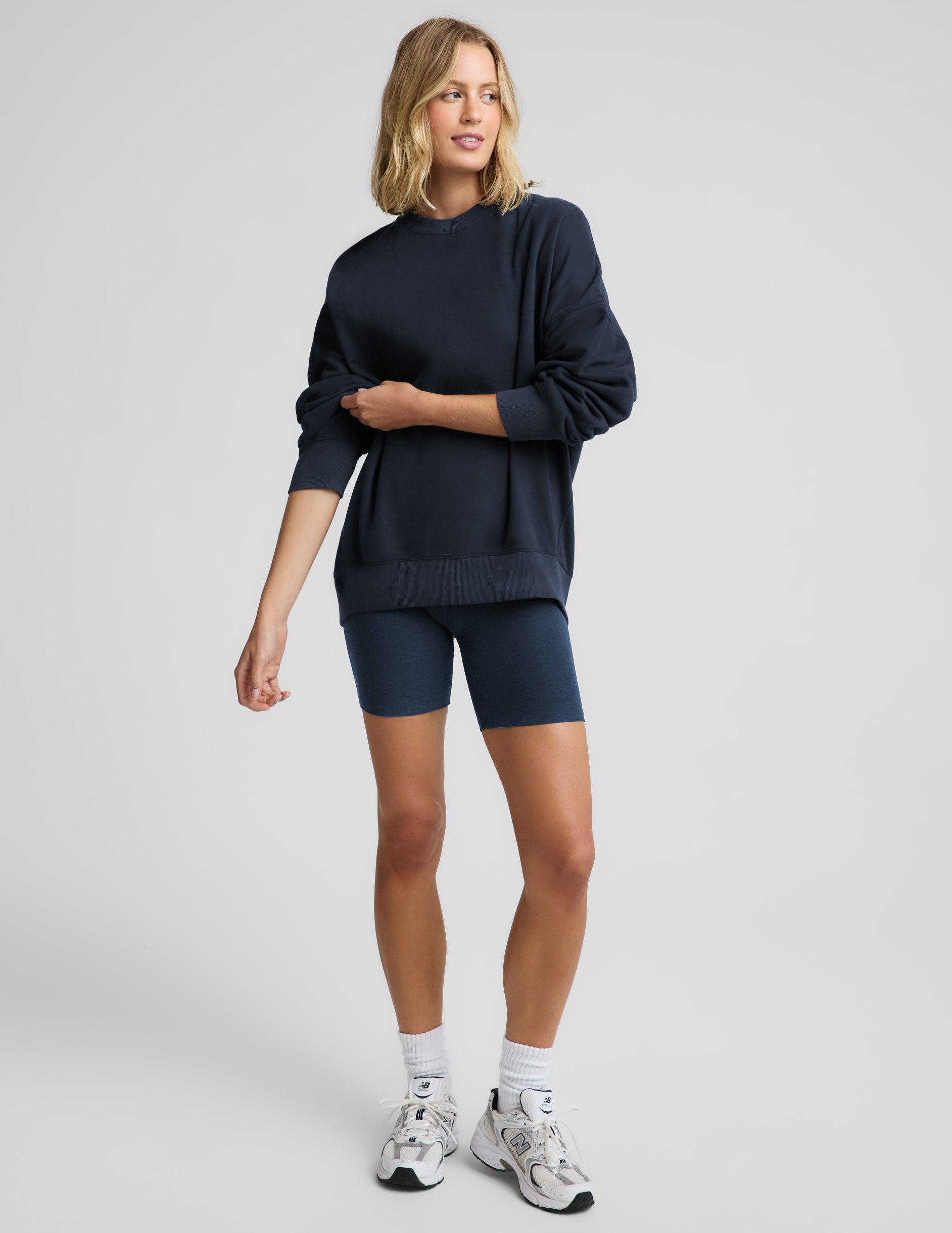 LuxeFleece 2.0™ Oversized Crewneck - Nocturnal Navy