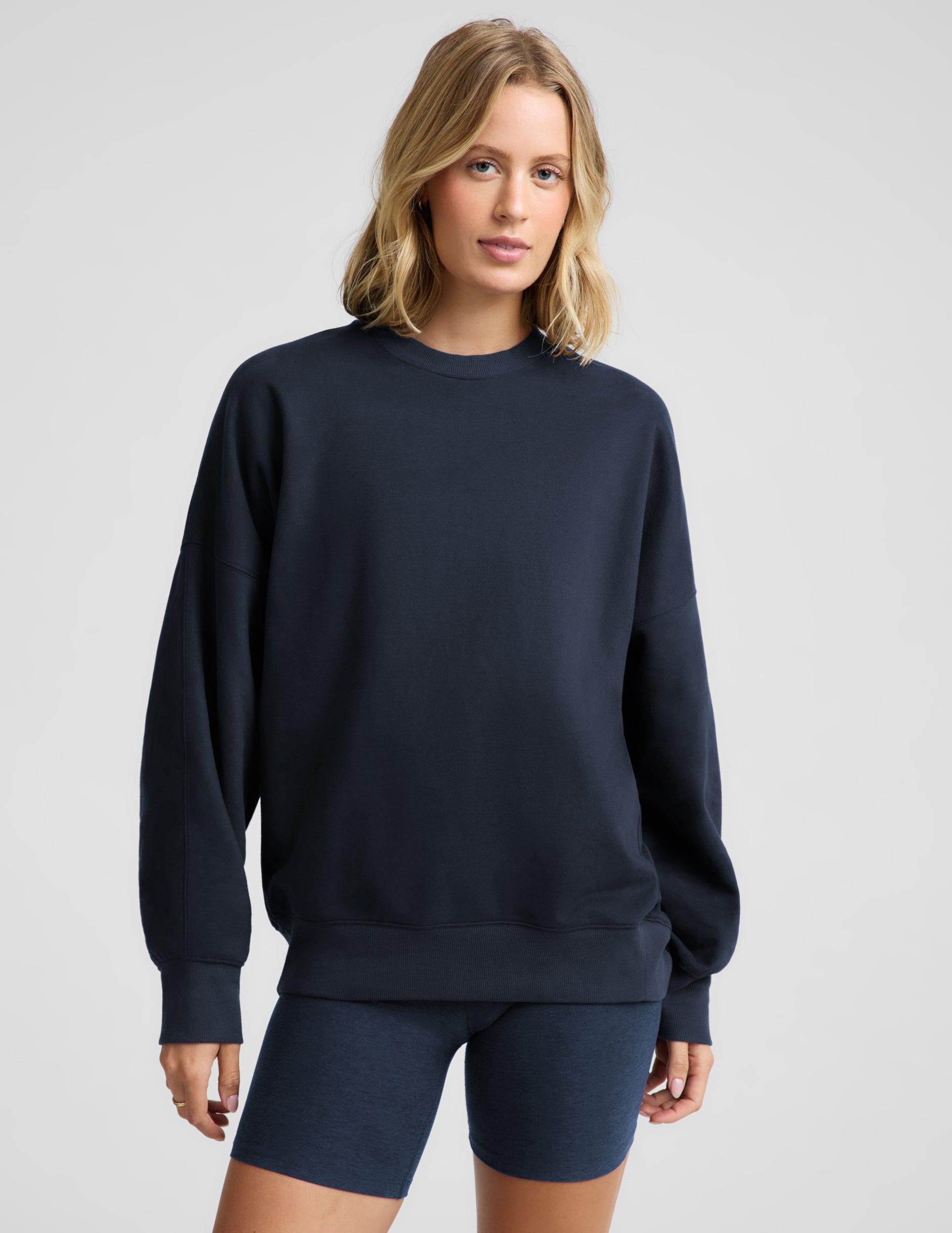 LuxeFleece 2.0™ Oversized Crewneck - Nocturnal Navy
