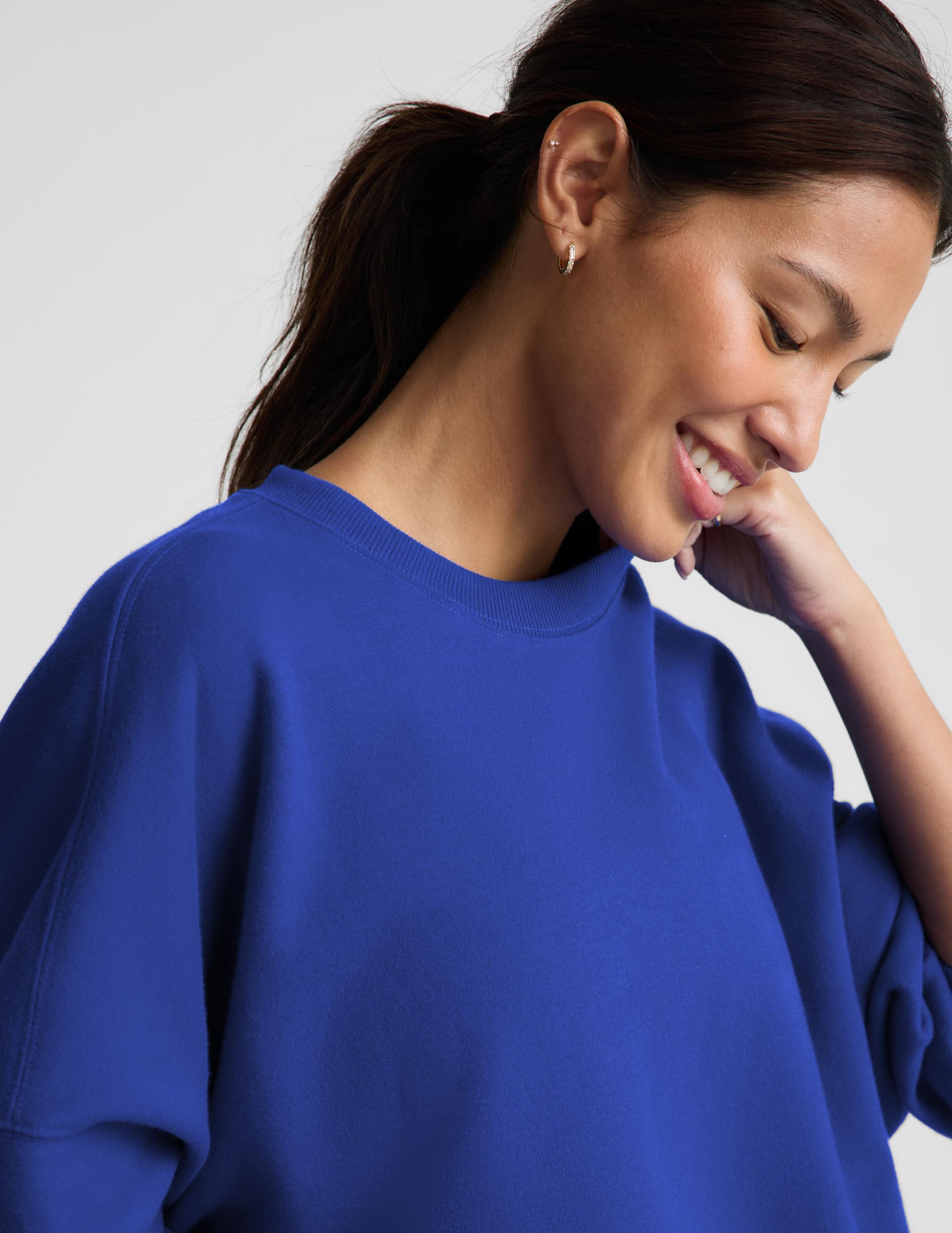 LuxeFleece 2.0™ Oversized Crewneck - Ultra Blue