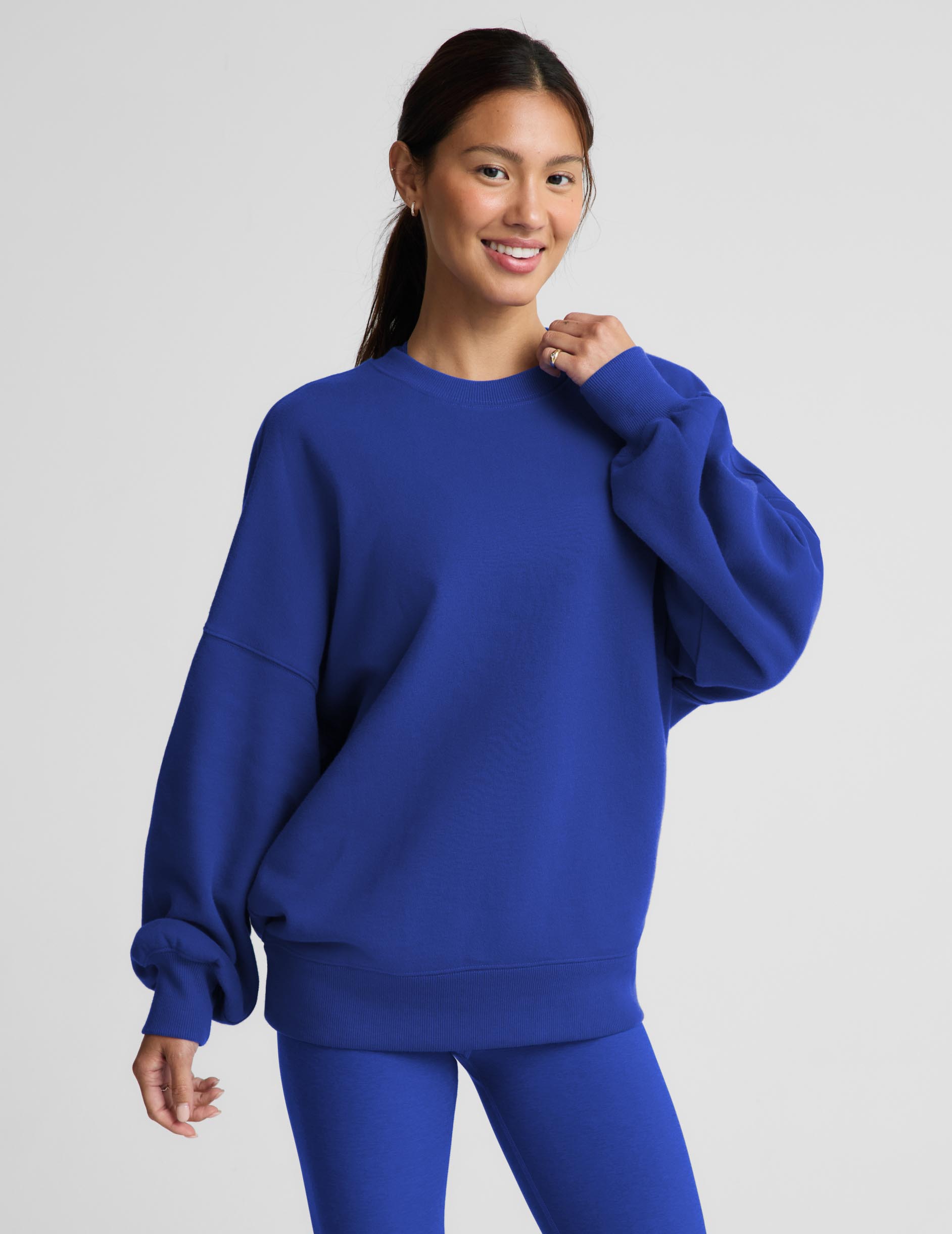 LuxeFleece 2.0™ Oversized Crewneck - Ultra Blue