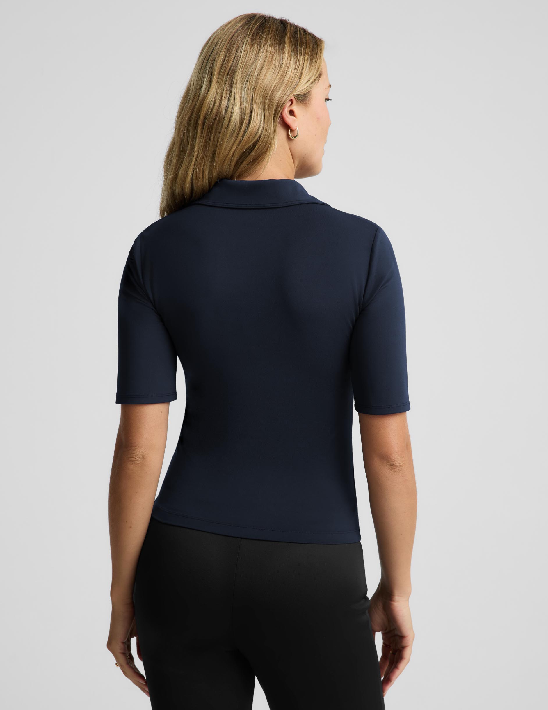 Sport Active V-Neck Polo - Nocturnal Navy