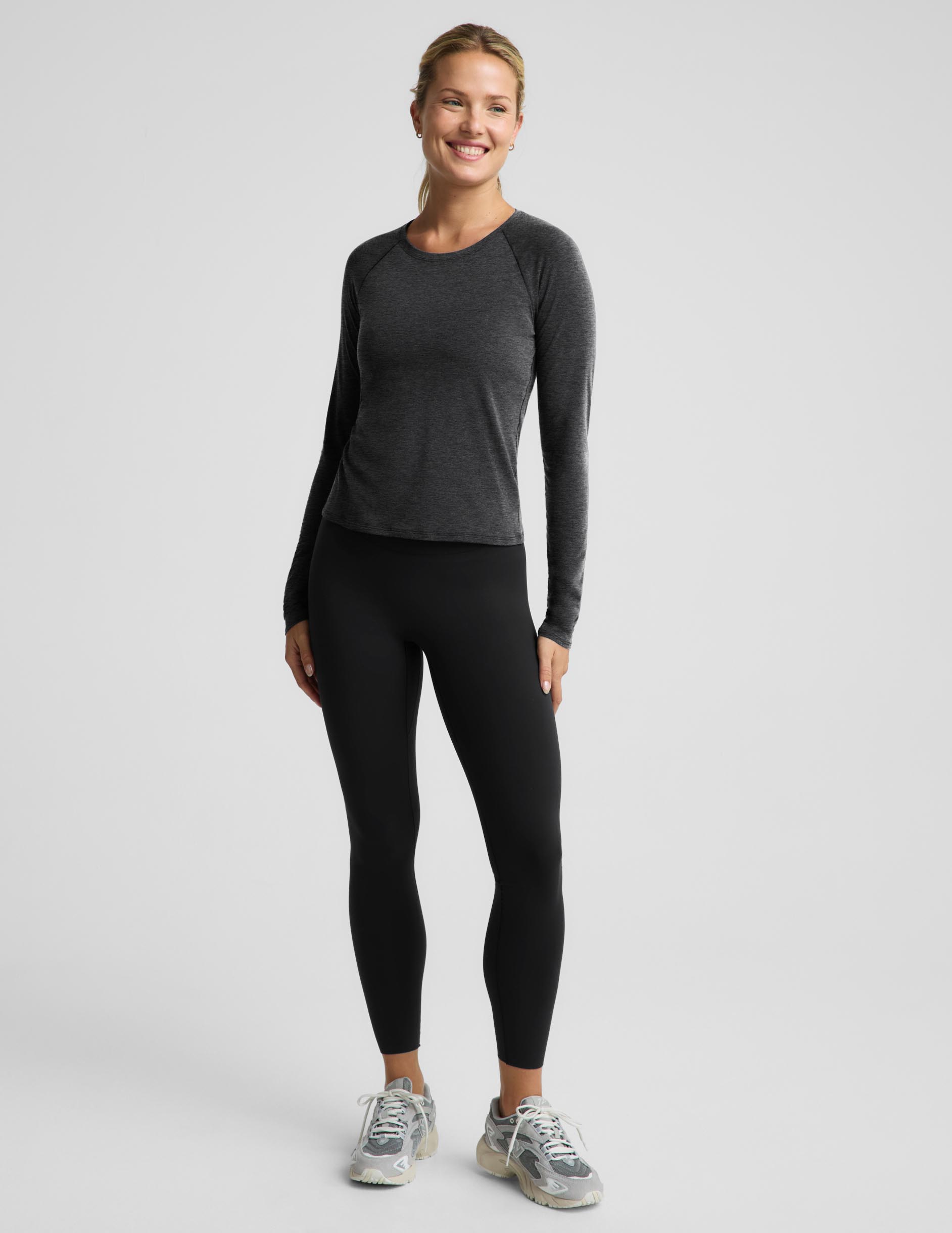 Breezeweight Active Long Sleeve - Faded Black