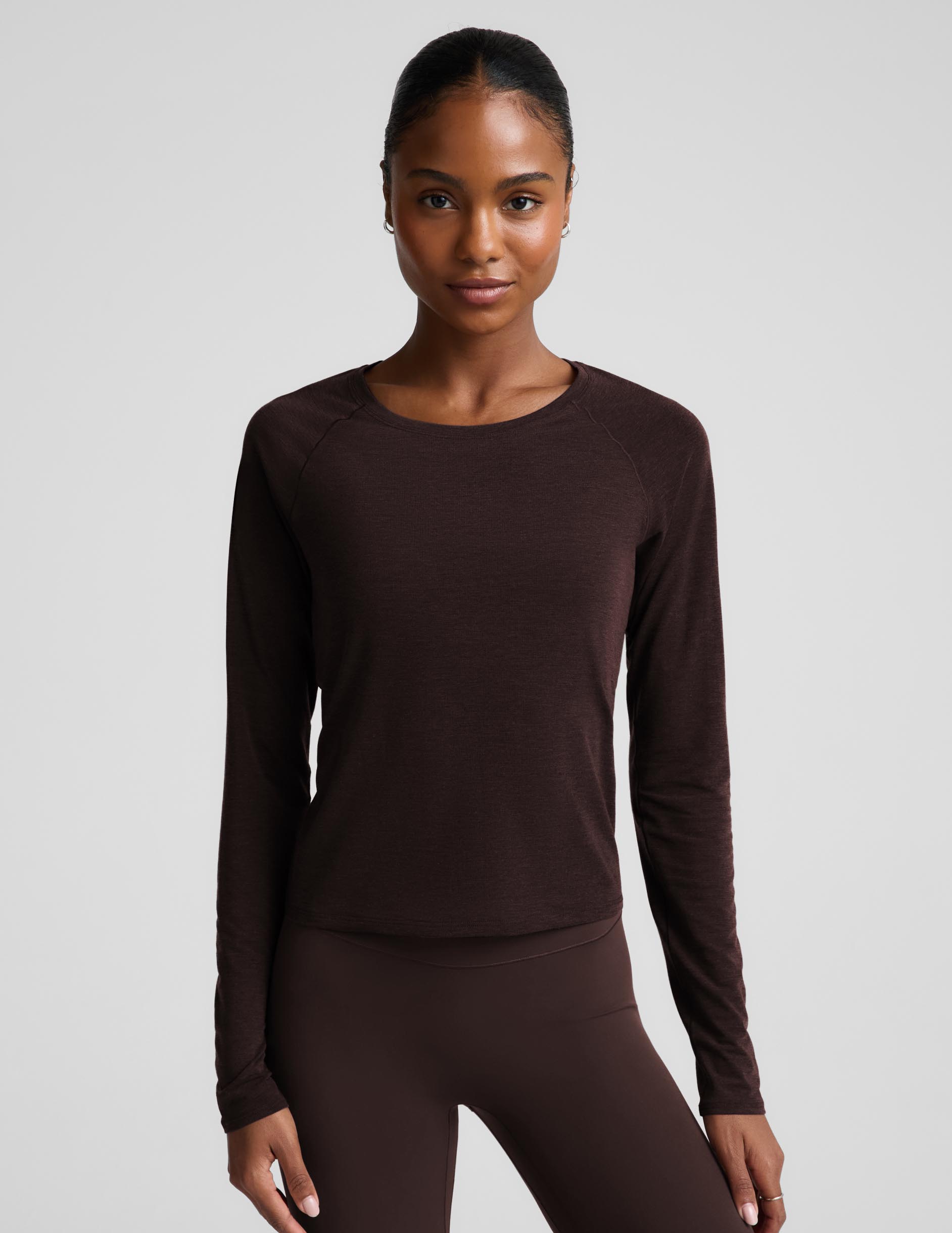 Breezeweight Active Long Sleeve - Cocoa Plum